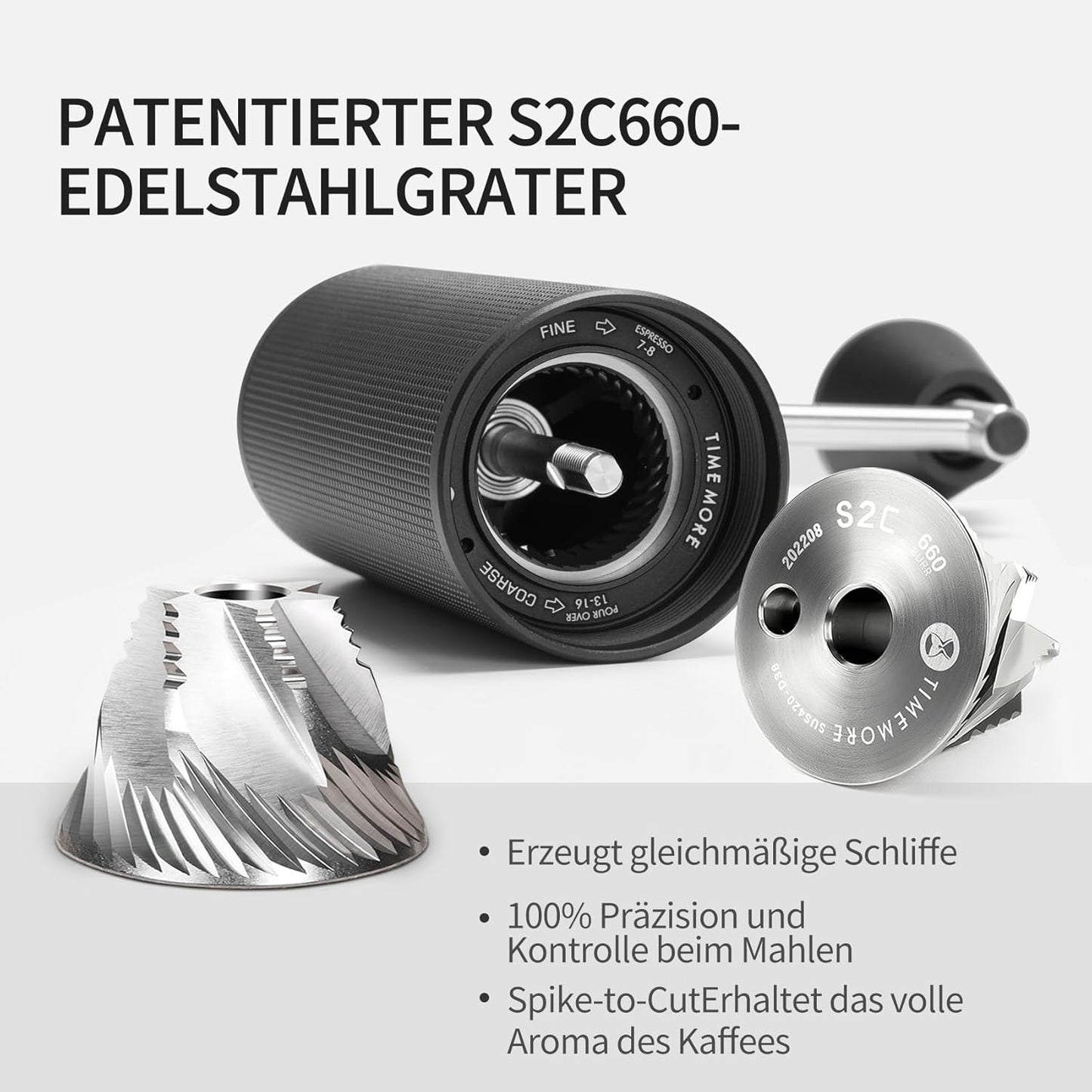 C3S Max Kaffeemühle mit Präzisionseinstellung, C3S Max Schwarz