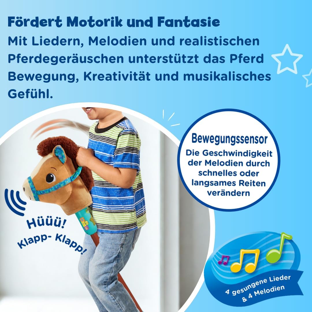 Interaktives Steckenpferd Galoppier-mit-Mir-Pferd