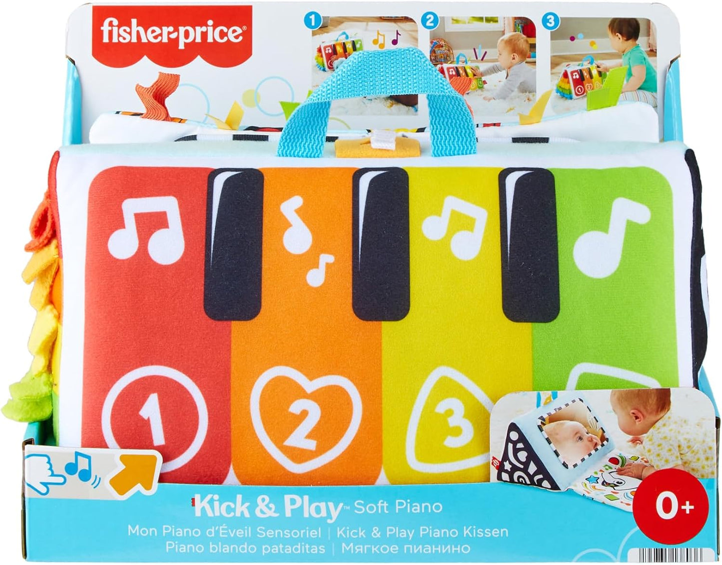 Kick & Play Soft Piano Kissen für Babys ab Geburt, Piano
