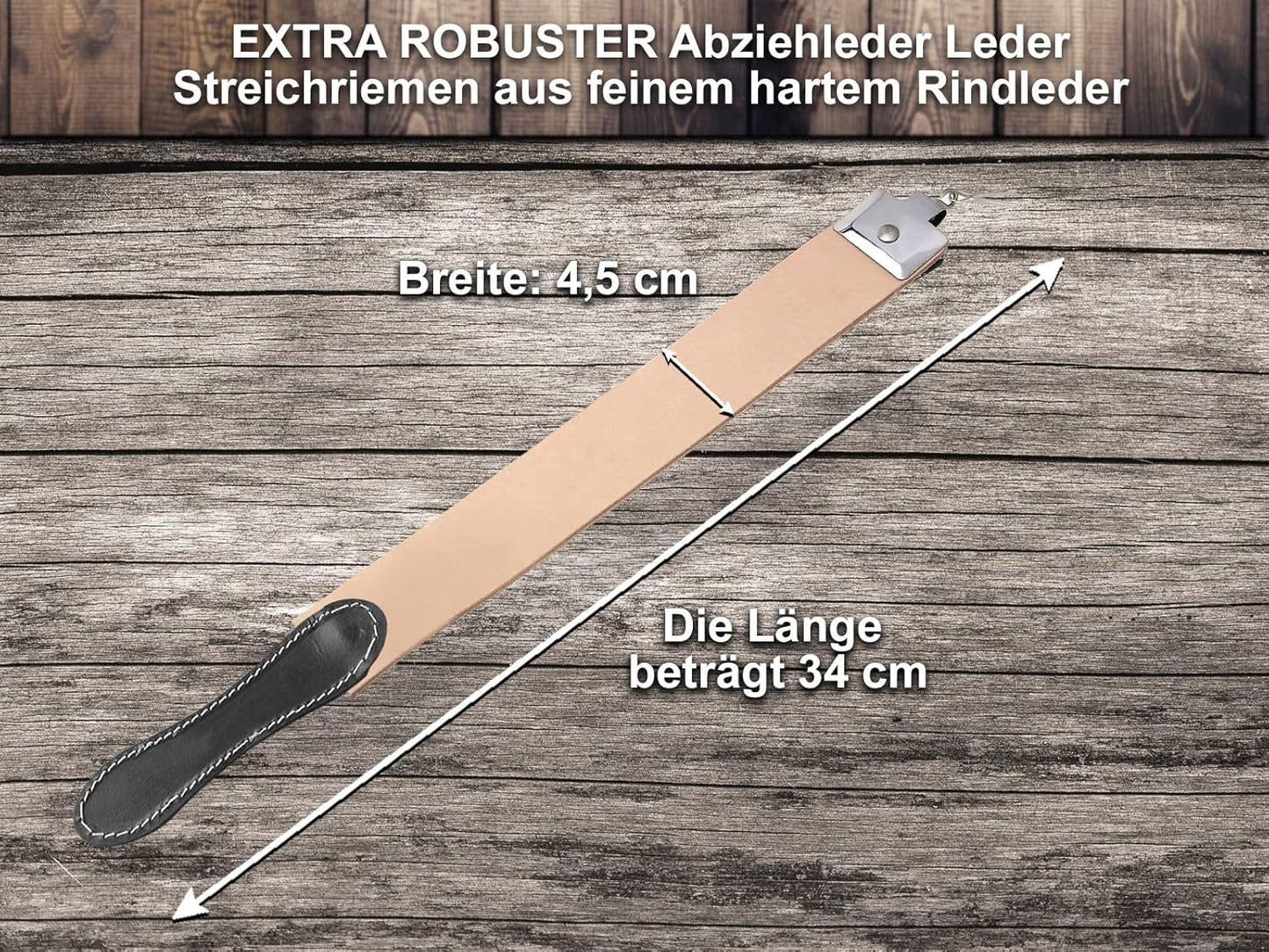 Streichriemen Set mit Schleifpaste