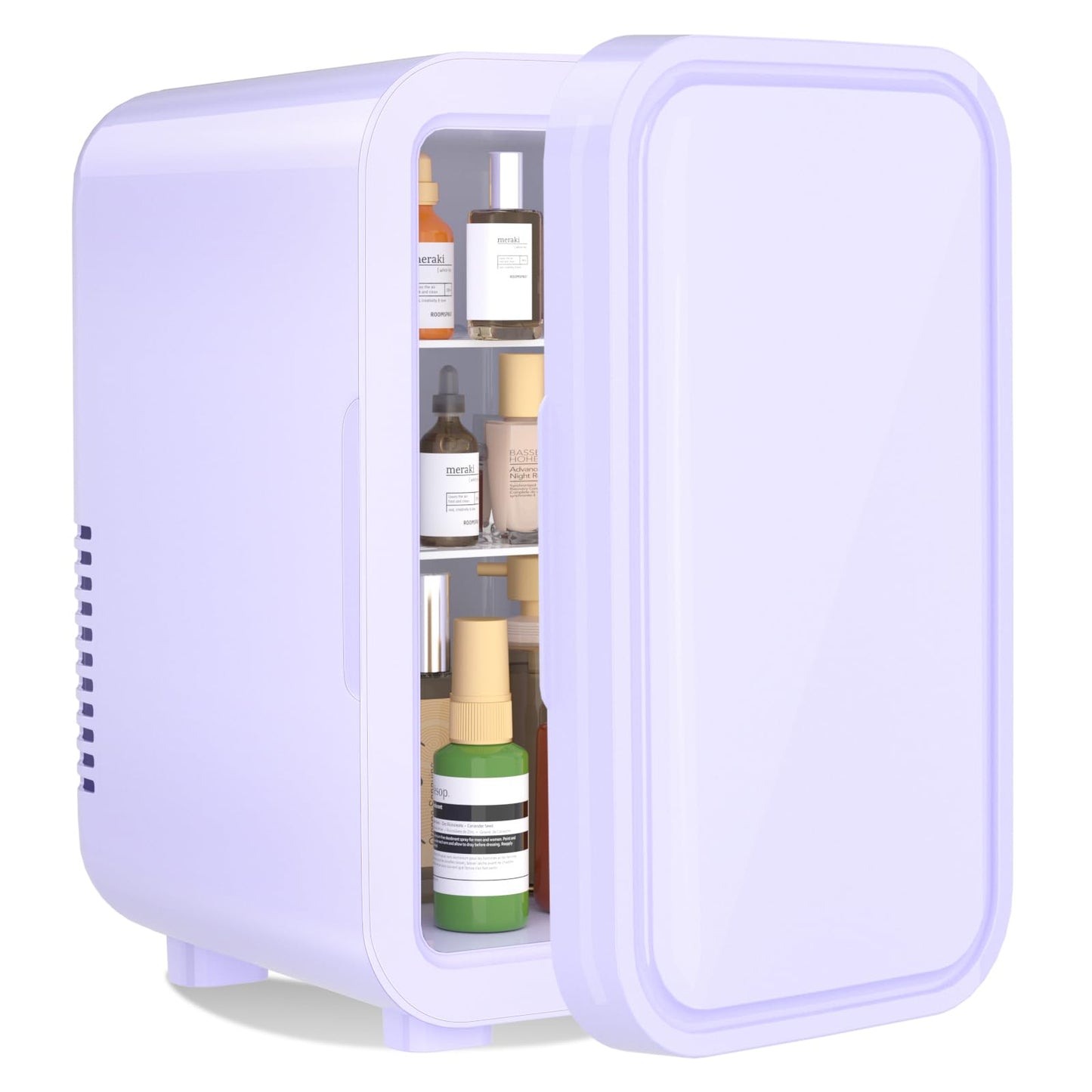 Mini-Kühlschrank 6L, tragbarer Thermoelektrik-Kühler, Lila