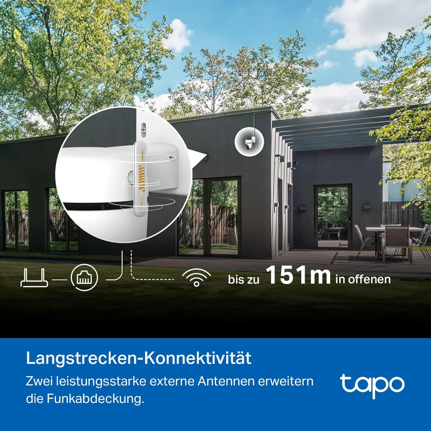 360° Überwachungskamera C530WS mit KI-Erkennung