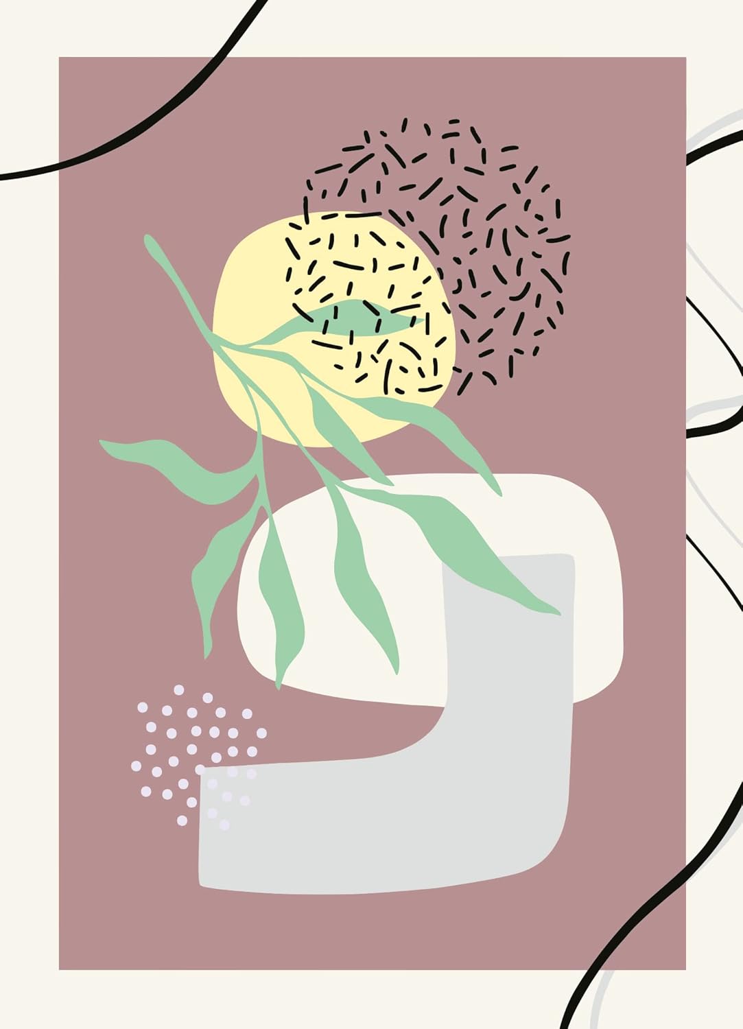 CreArt Gallery Wall Set - Abstract Shapes, Neue Version