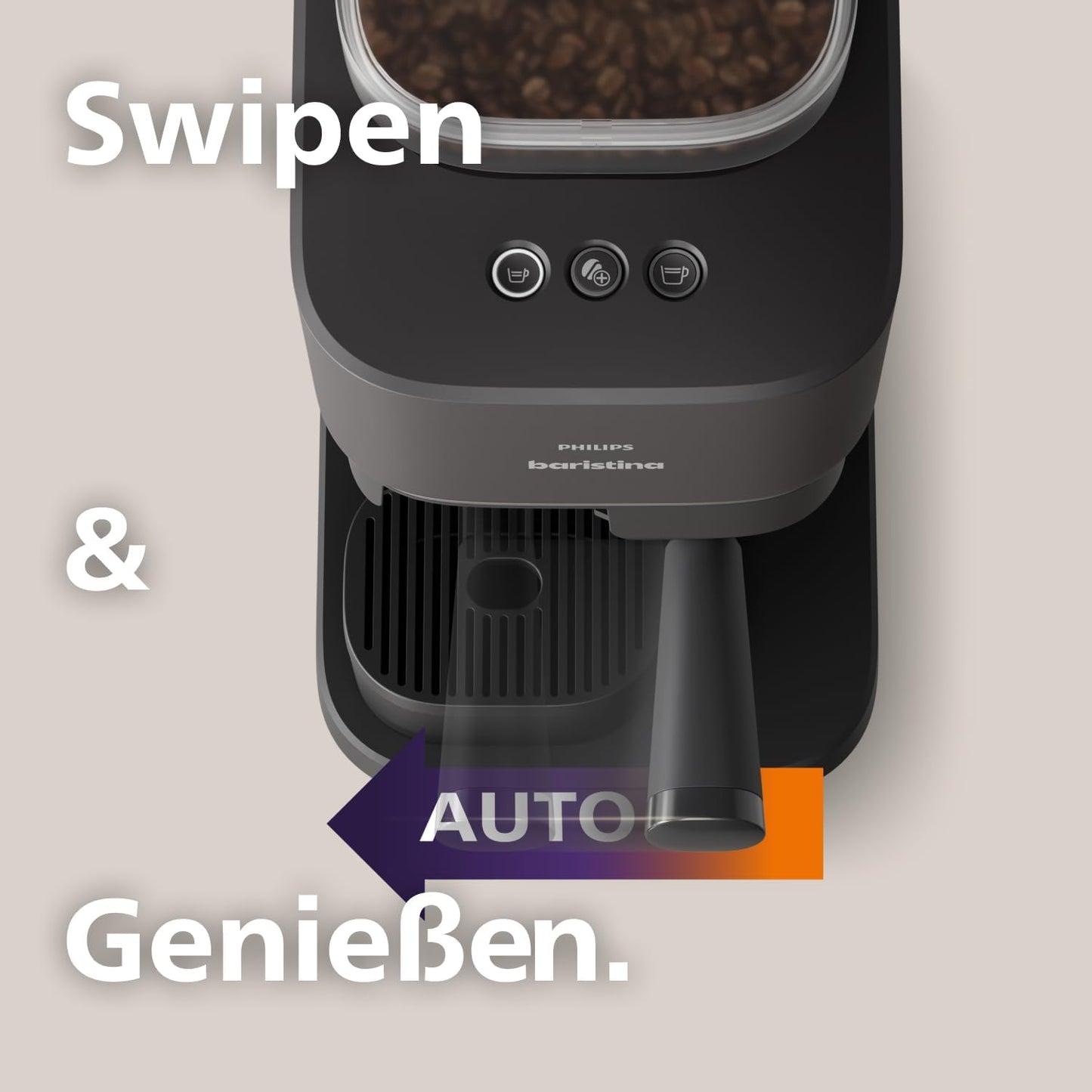 Baristina Espressomaschine BAR305/60 mit Mahlwerk & Siebträger