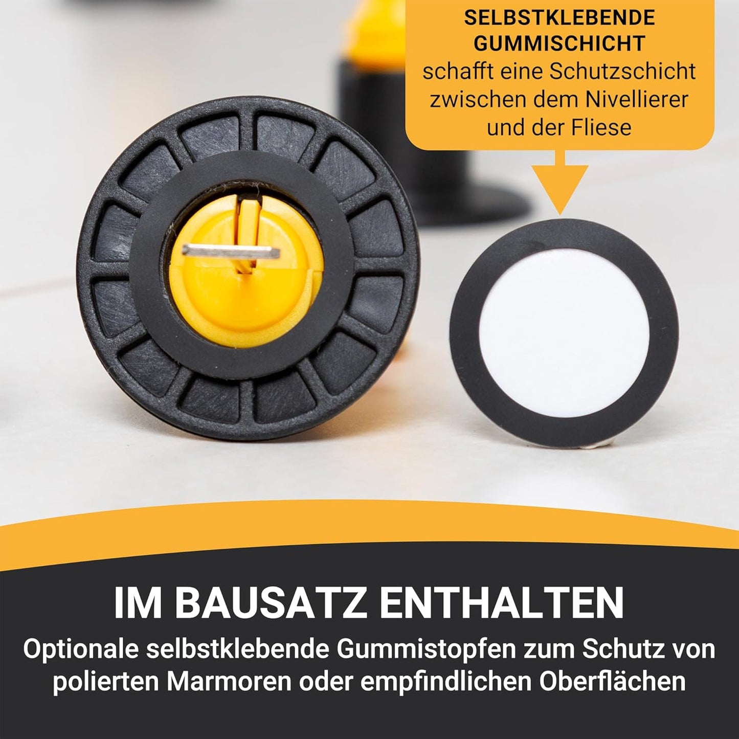 Fliesen-Nivelliersystem Kit mit 100 Abstandhaltern, Screwable Kit