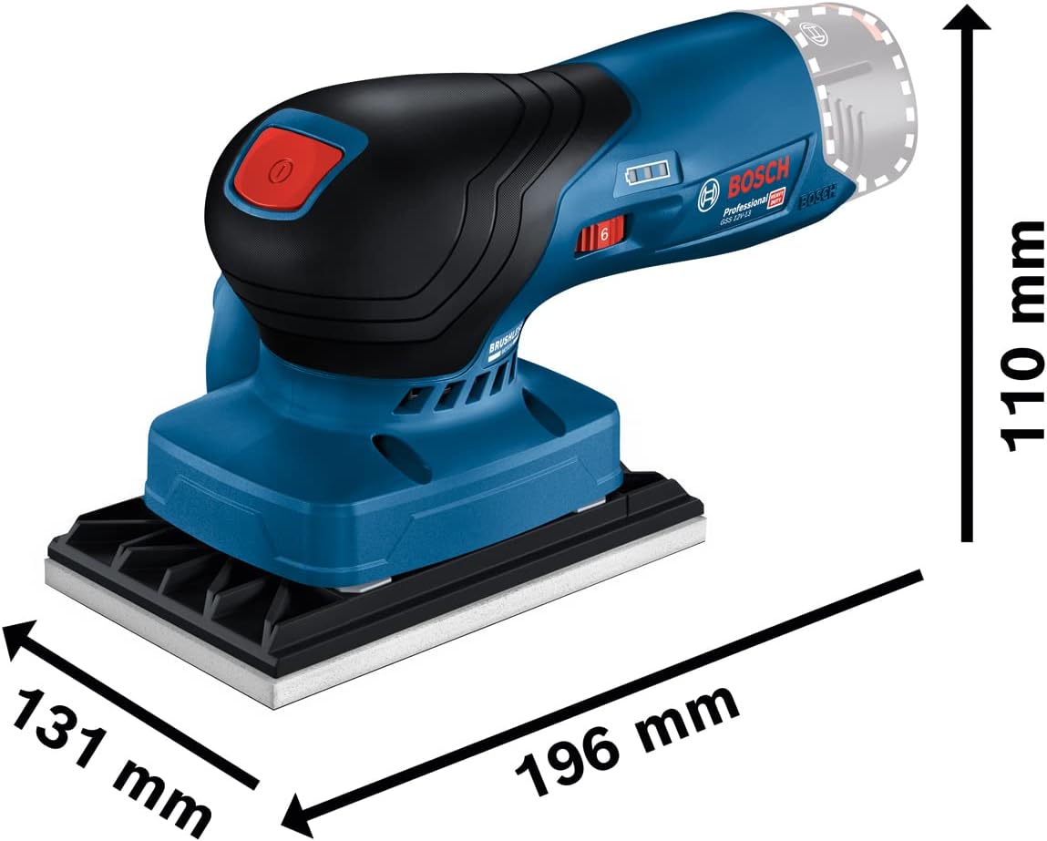 Akku Schwingschleifer GSS 12V-13 Set, 1 x Schleifblatt im Karton