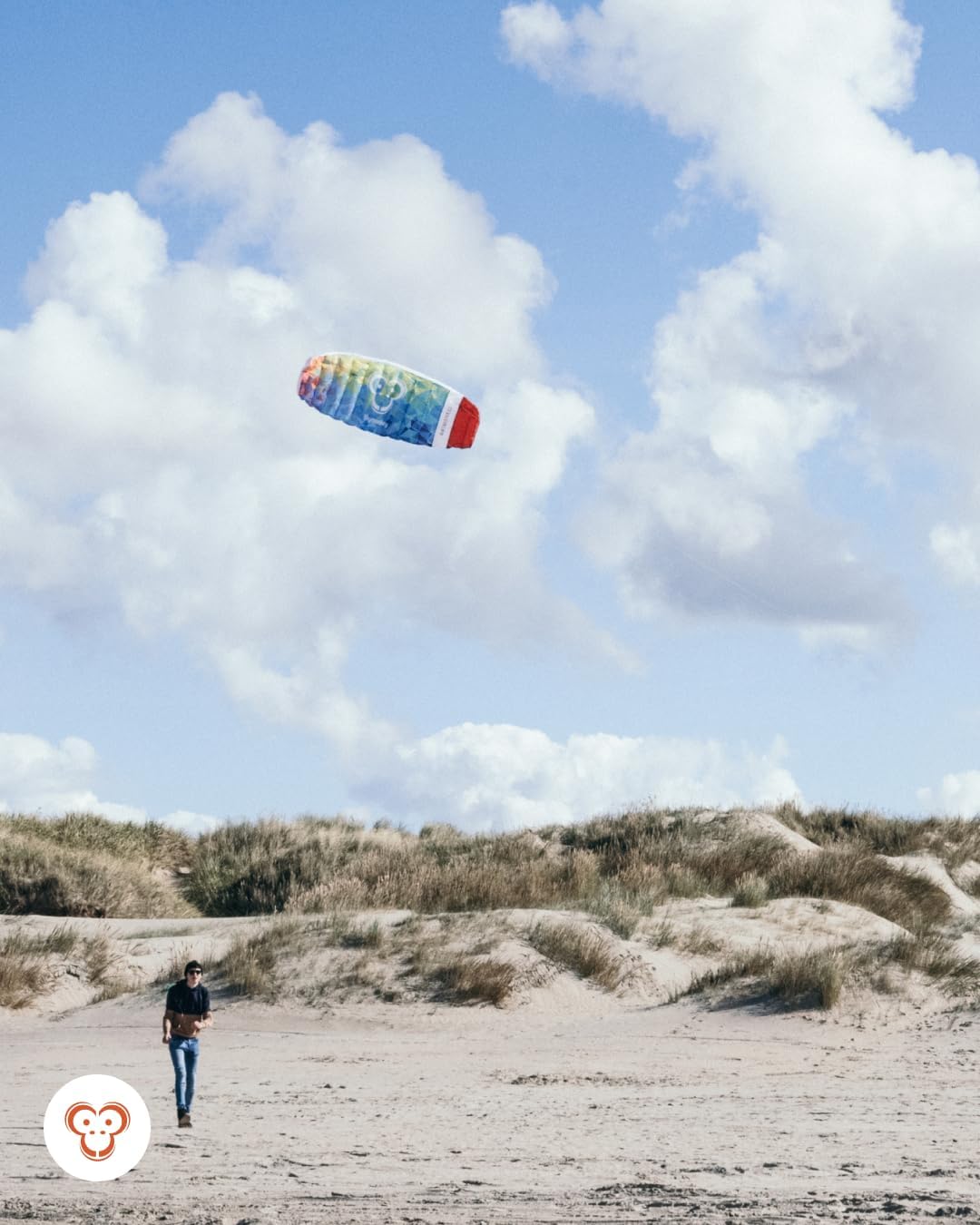 Airtwister Lenkmatte mit Packsack und Flugschlaufen, Multicolor 130.0 Zentimeter