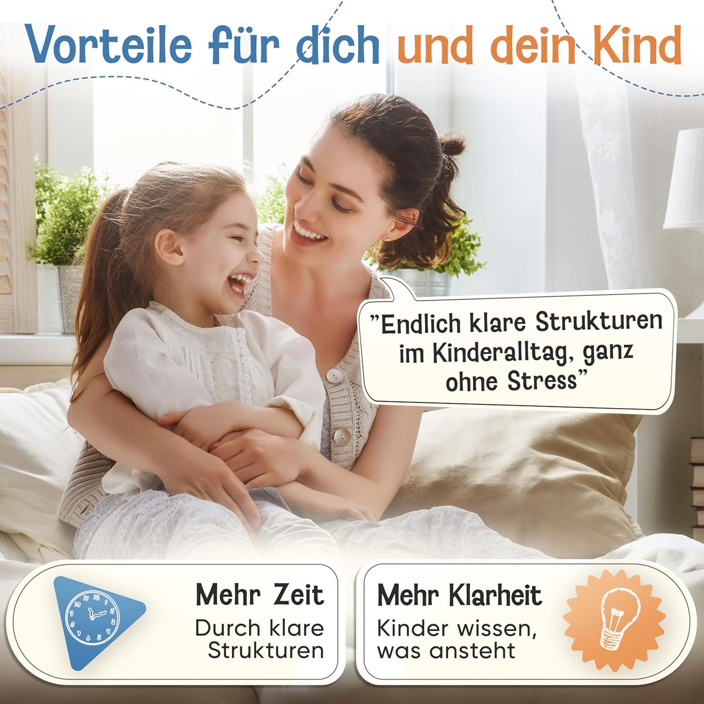 Wochenplaner und Magnettafel für Kinder, Blau Wochenplan