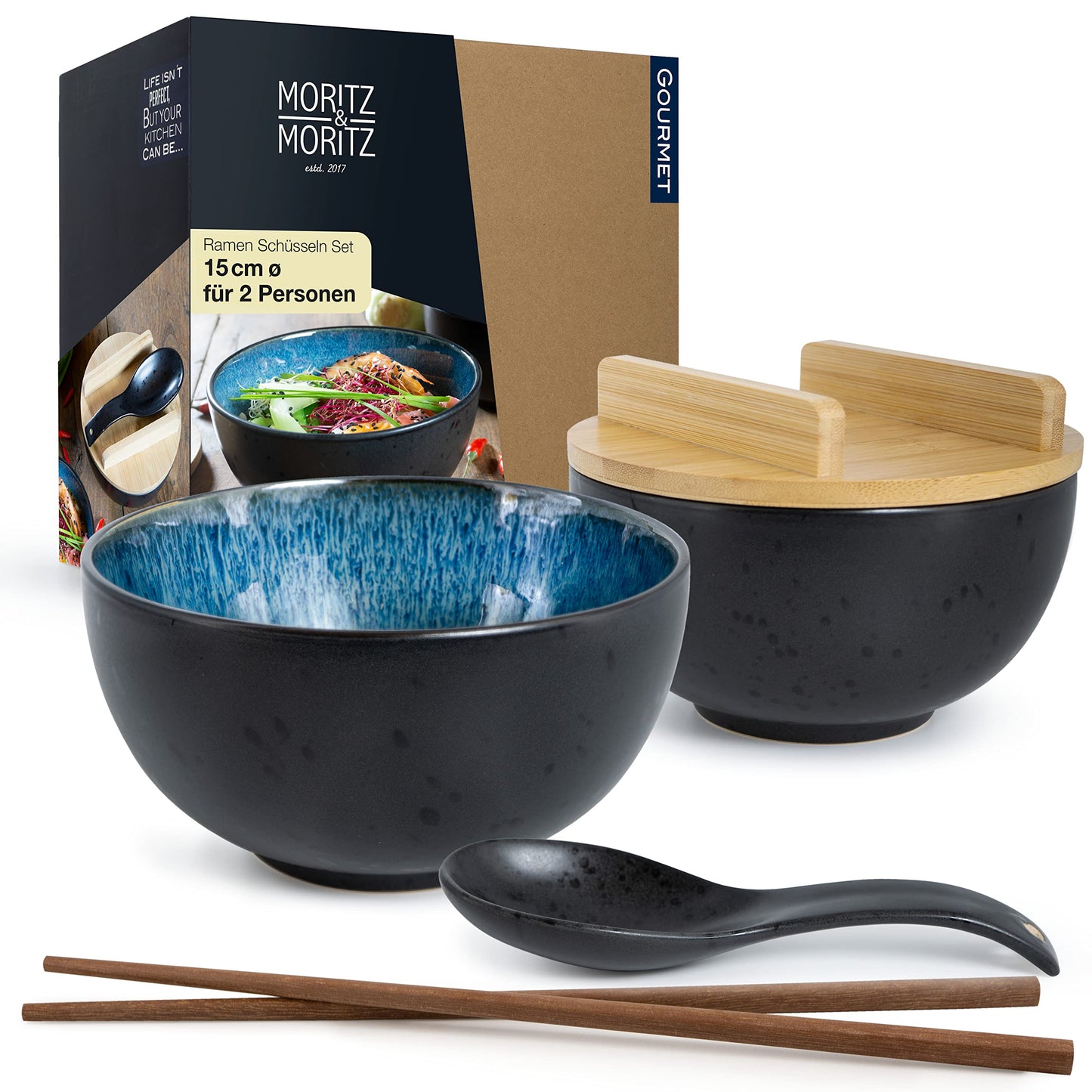 Ramen Schüssel Set, 2x Schale