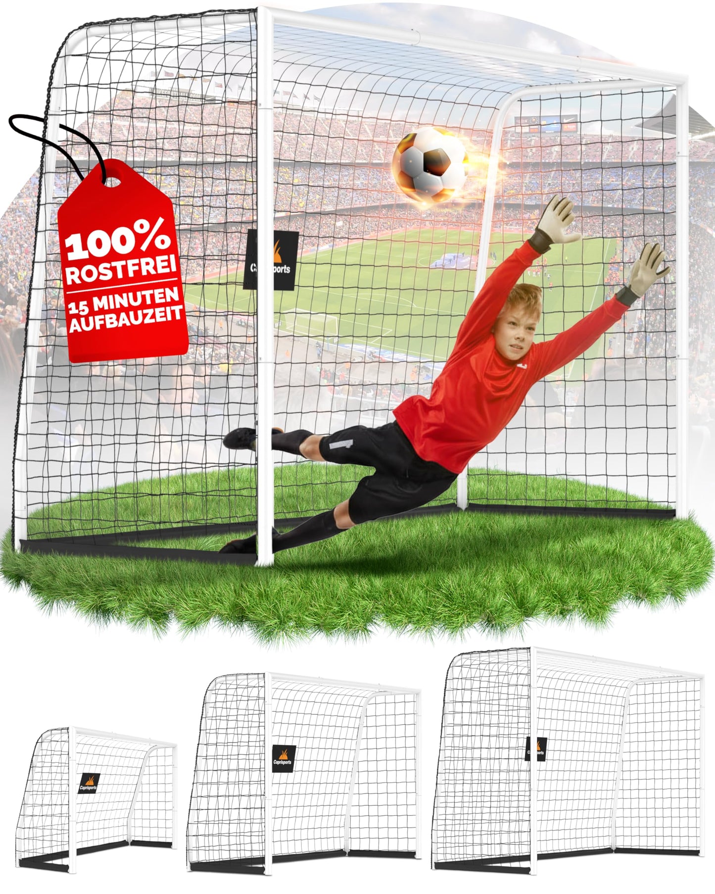 Fussballtor für Kinder, 300x200 cm
