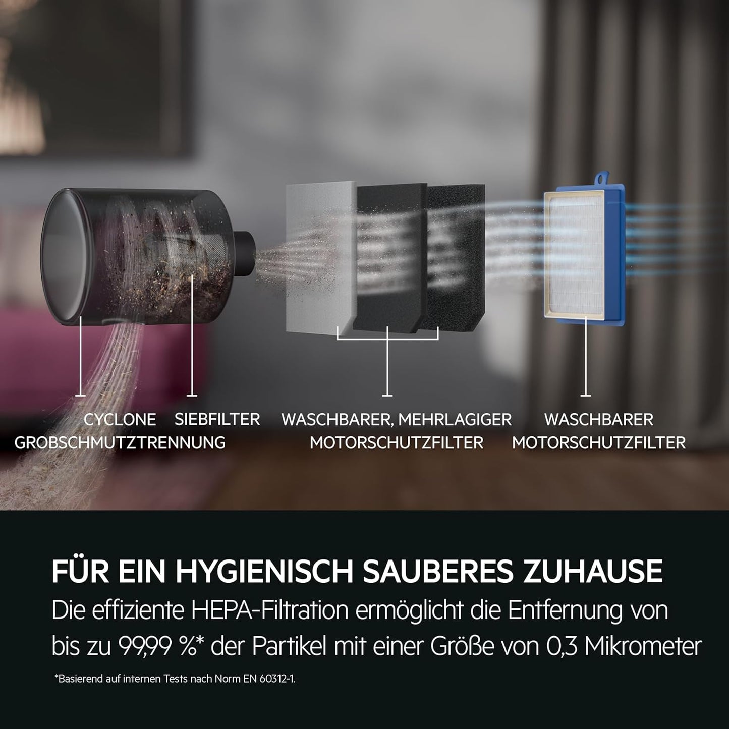 Clean 6000 Staubsauger AL61C2SW mit starker Zyklontechnologie