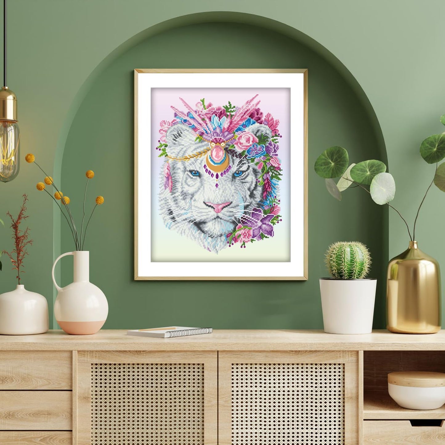 Diamond Painting Set Bohemian Tiger