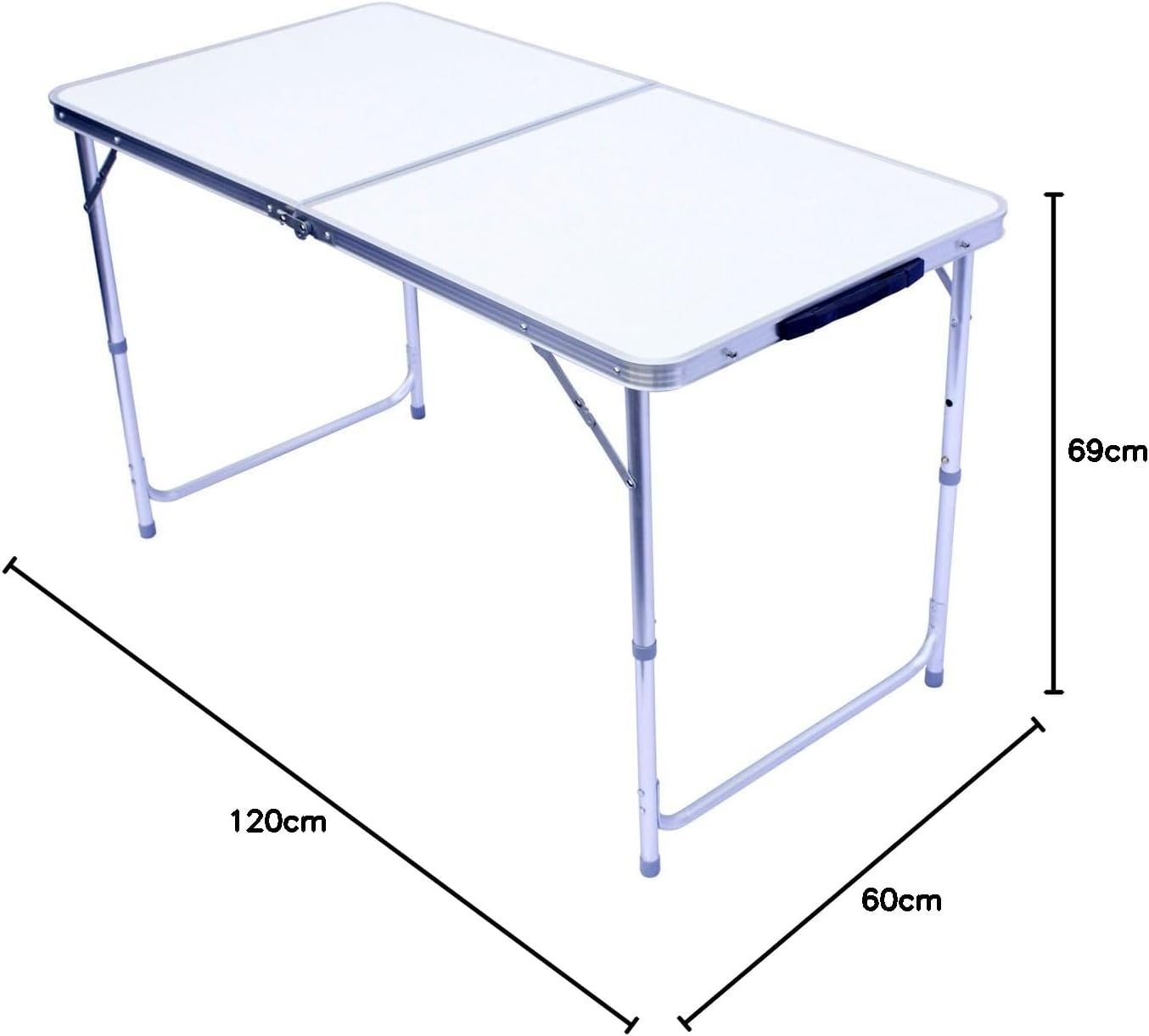 Klappbarer Mehrzwecktisch, Weiss: 120 X 60 Cm