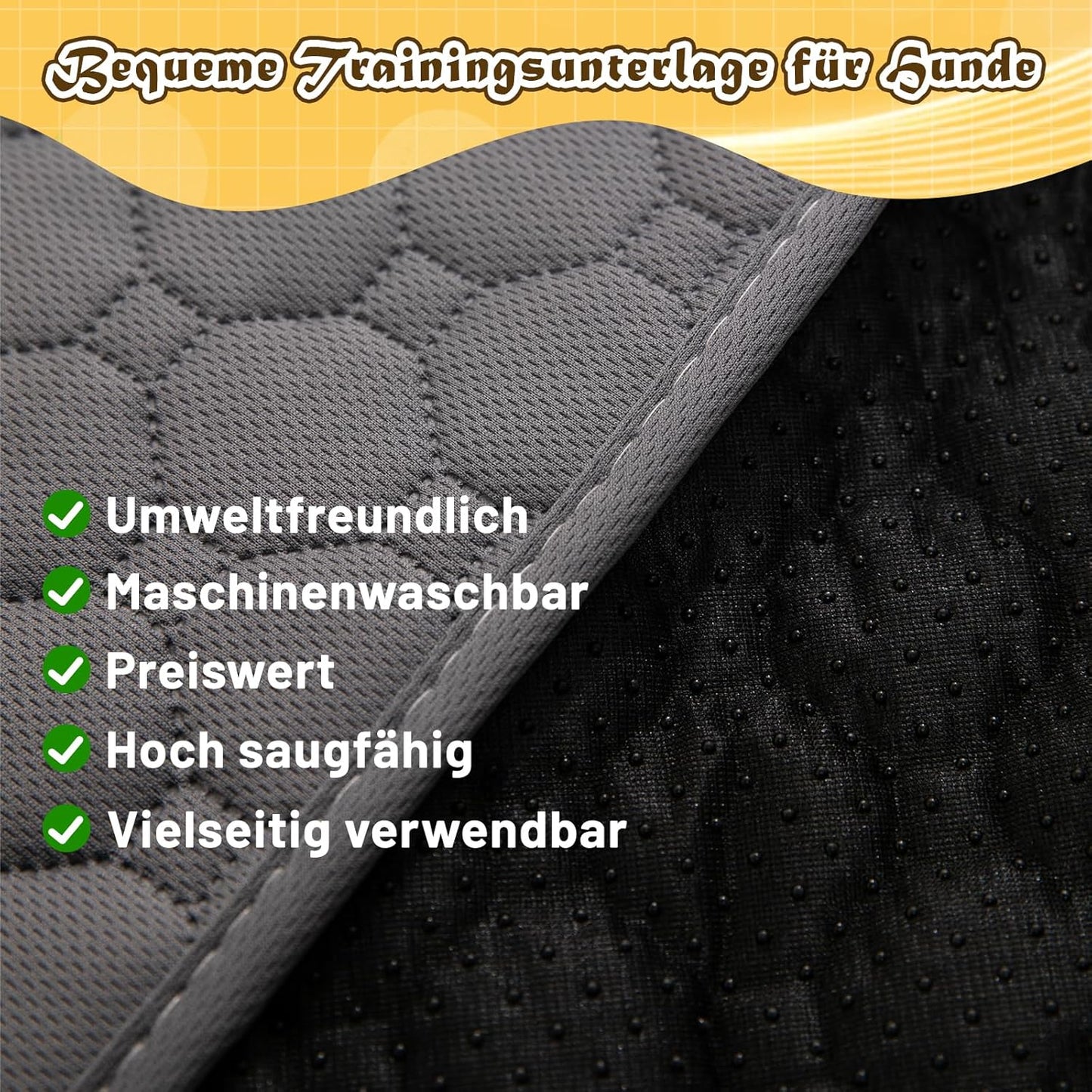 2er-Set Trainingsunterlagen für Haustiere, Grau 70x100cm