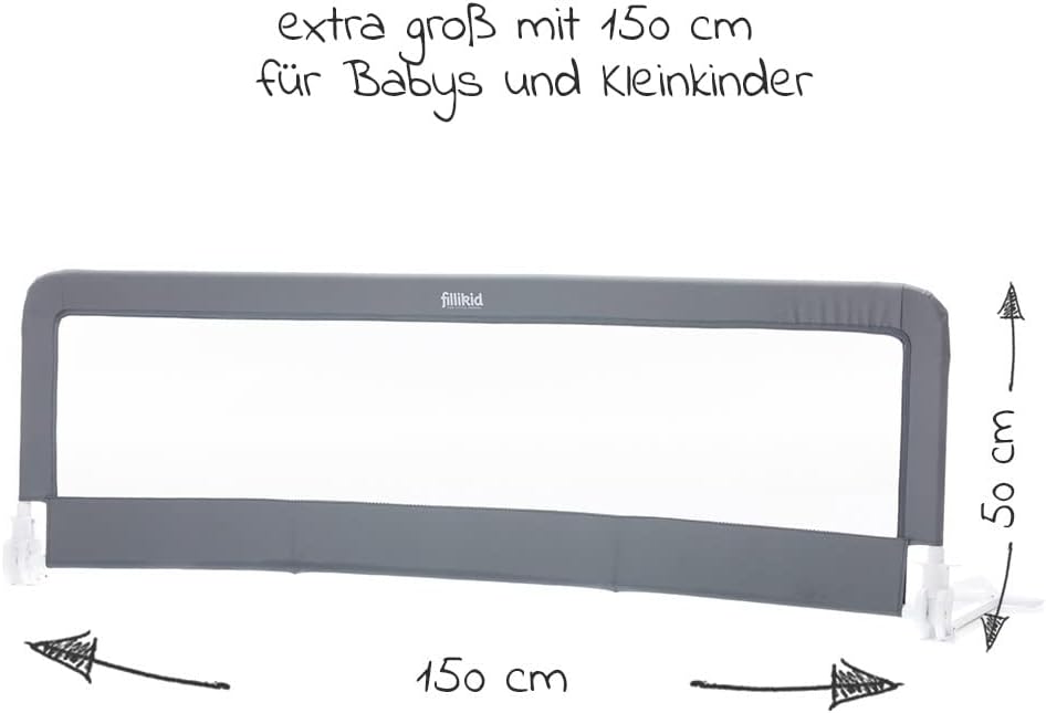 Klappbares Bettschutzgitter für Kinder