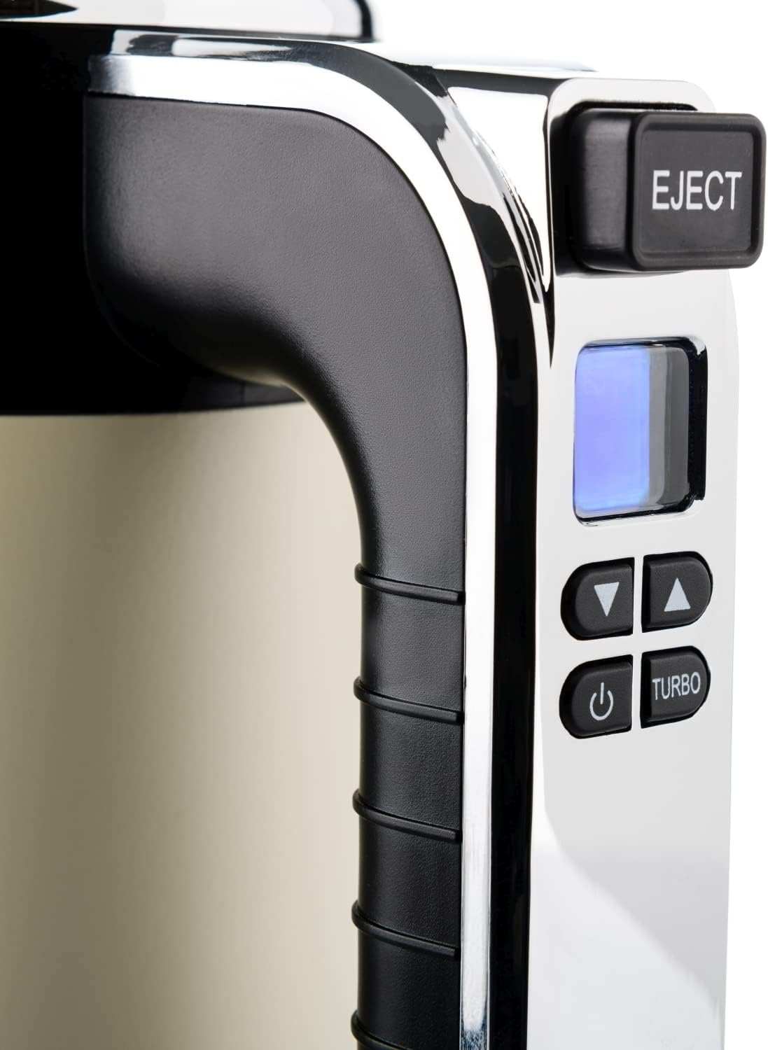 Retro Handmixer mit 5 Geschwindigkeiten + Timer, Weiss