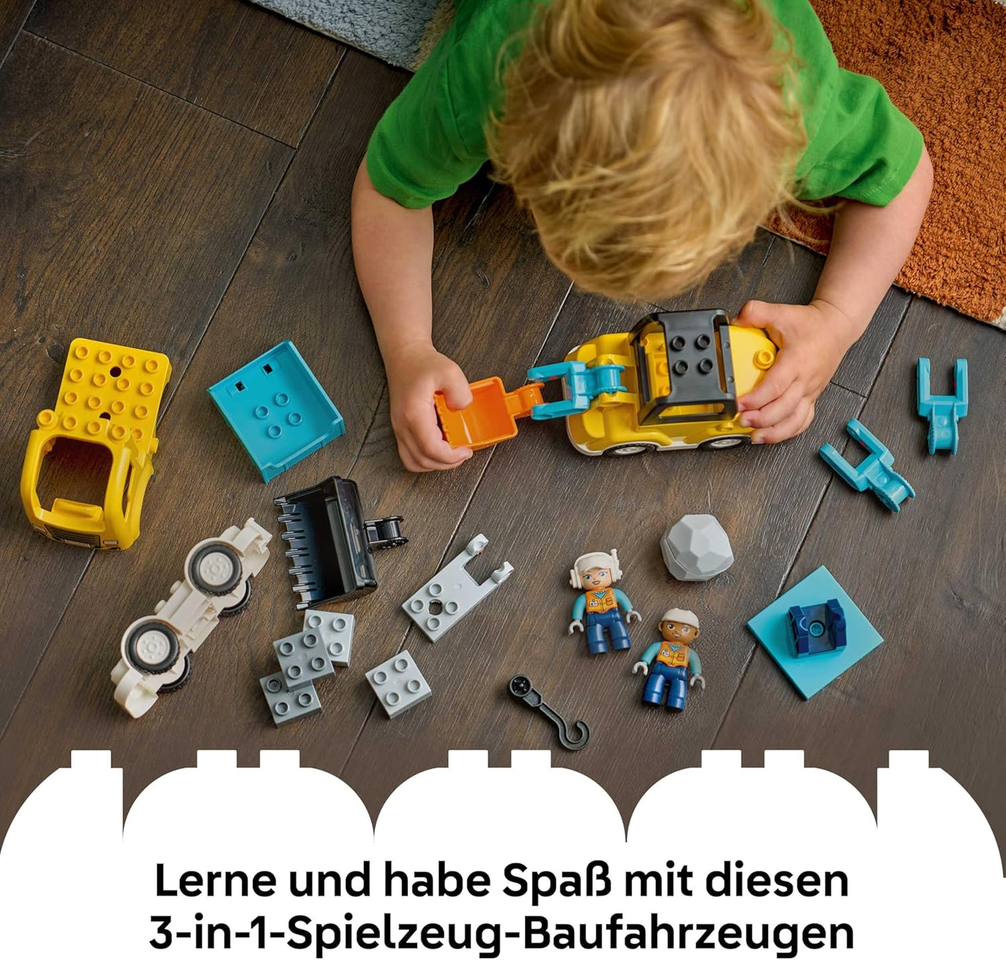 3-in-1 Baufahrzeuge-Set