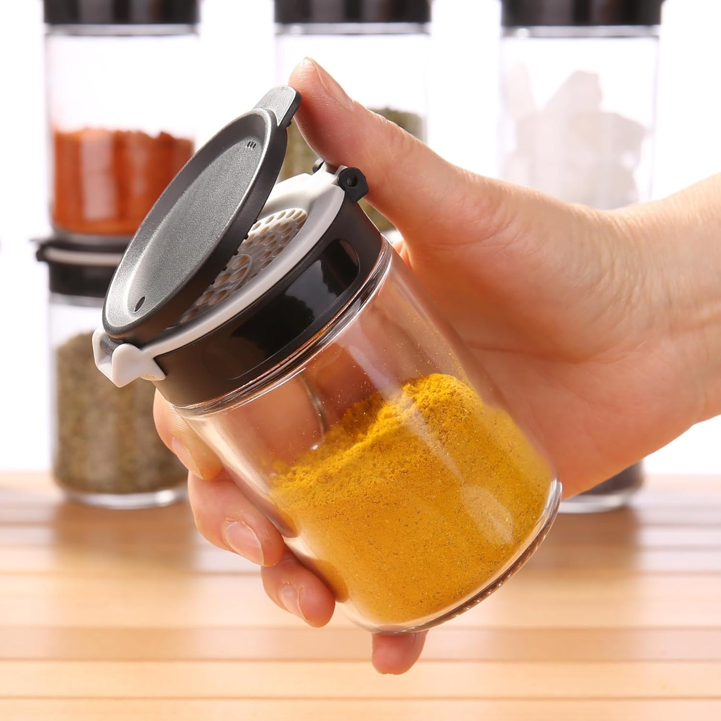 Gewürzstreuer-Set, 10 Gewürzgläser je 200 ml