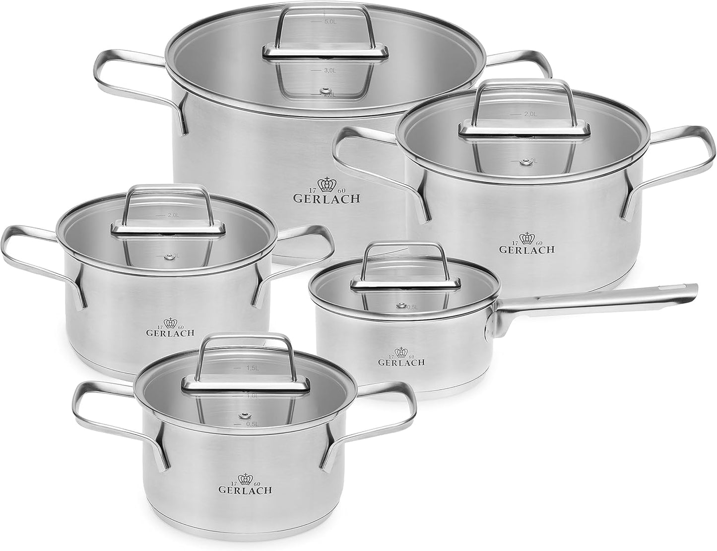 AMBIENTE Induktionstöpfe-Set (5-teilig)