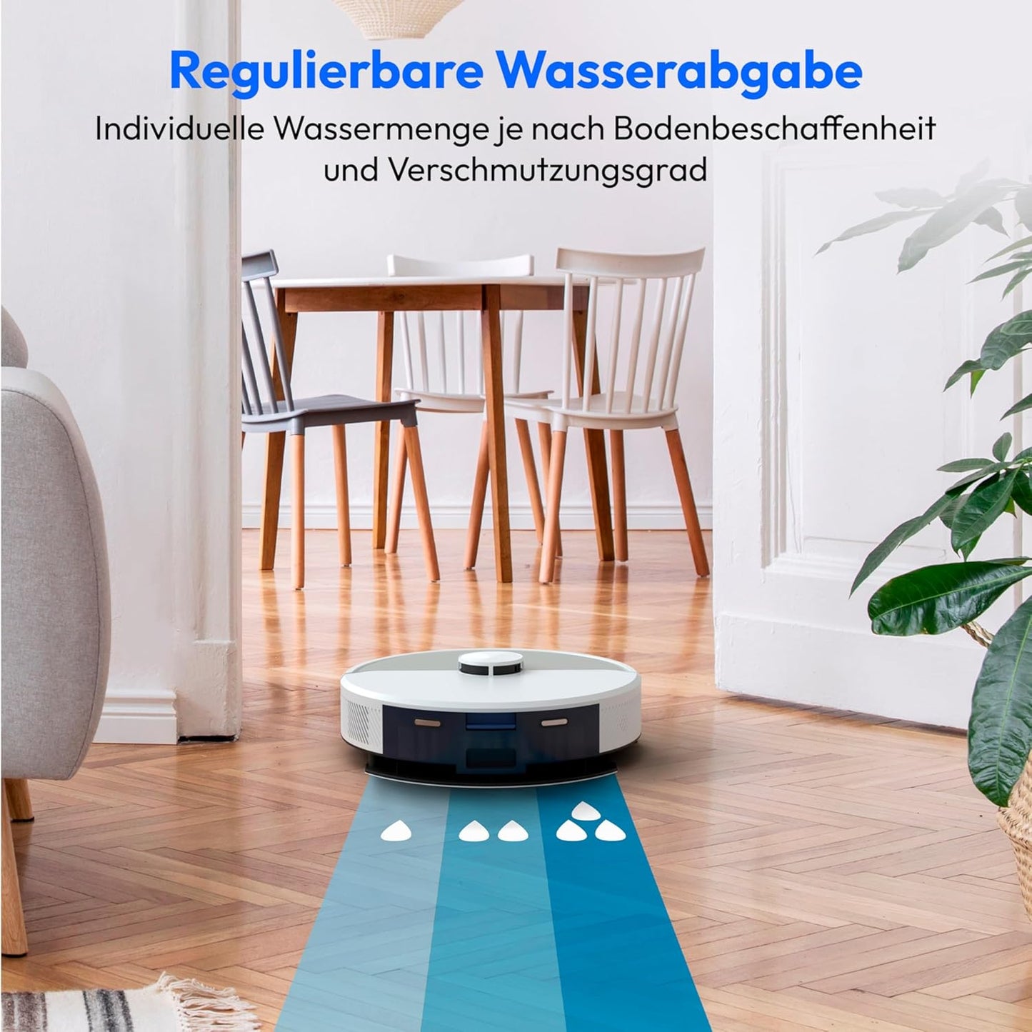 X22 SW+ Saugroboter mit Absaugstation & Wischfunktion, Grau