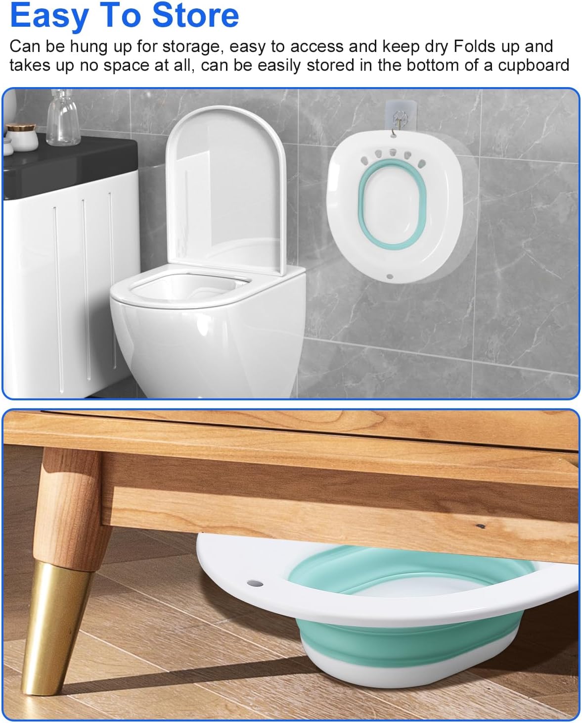 Faltbares Sitzbad für Hämorrhoiden & Wochenbettpflege