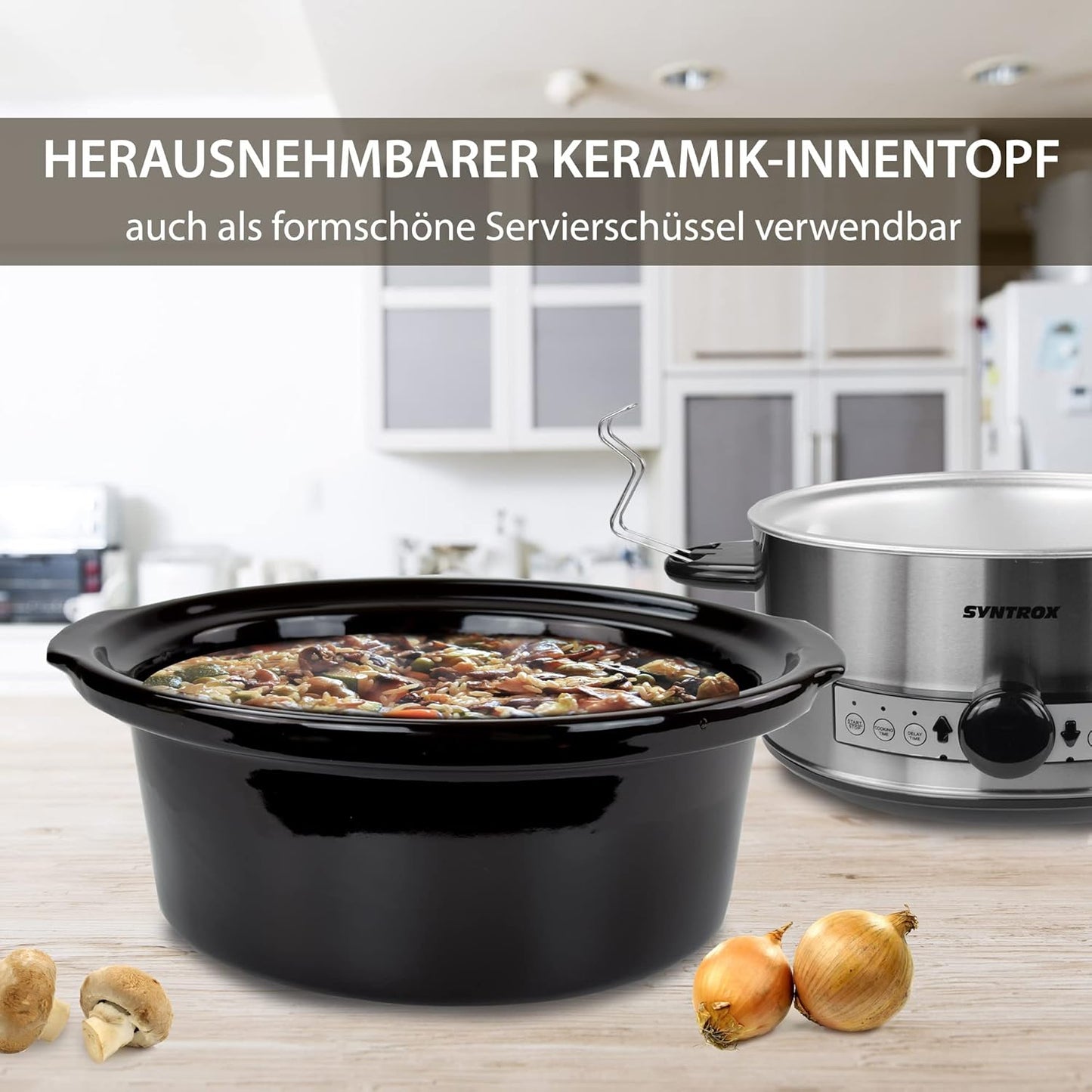 Slow Cooker mit Warmhaltefunktion