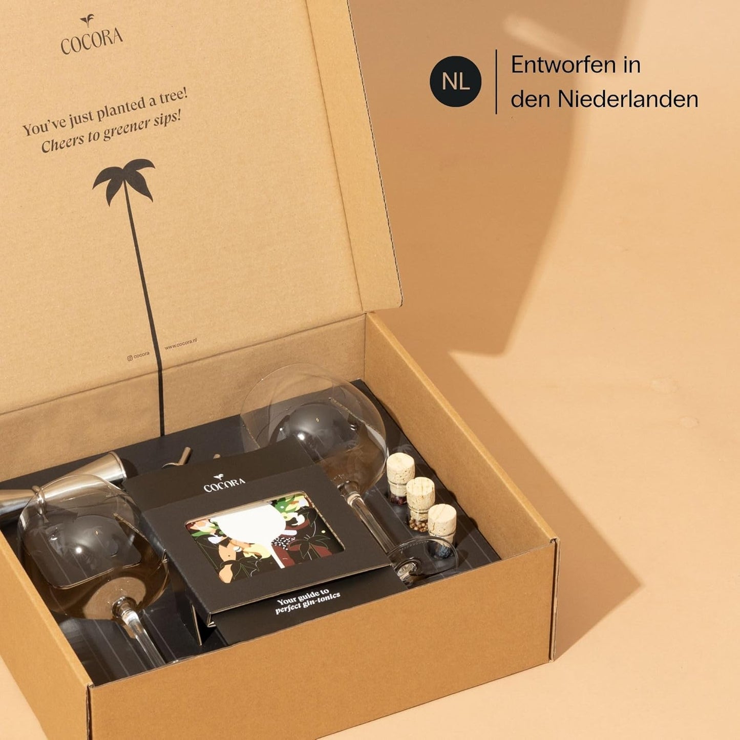 Gin-Tonic Cocktail-Set, Gold