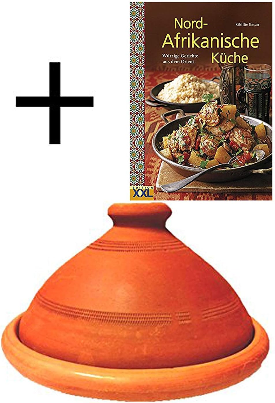 Tajine mit Kochbuch, 6-8 Personen