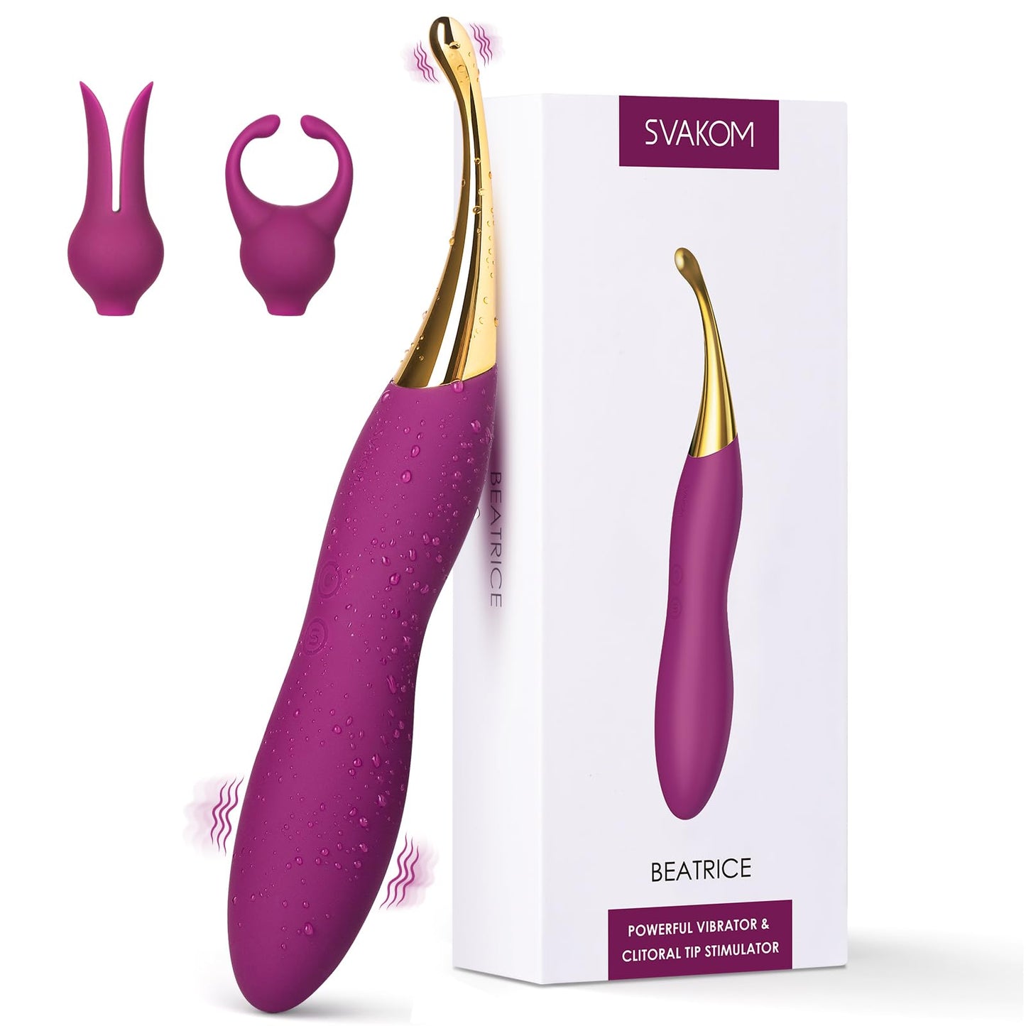 Hochfrequenz Vibrator Beatrice mit 10 Modi & 2 Köpfen, 02