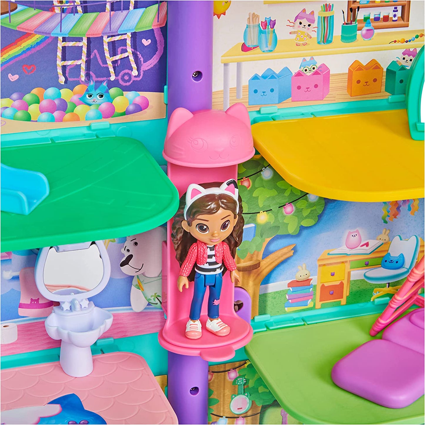 Gabby's Dollhouse Gabbys Purrfect Puppenhaus, Spielgebäude, Dollhouse