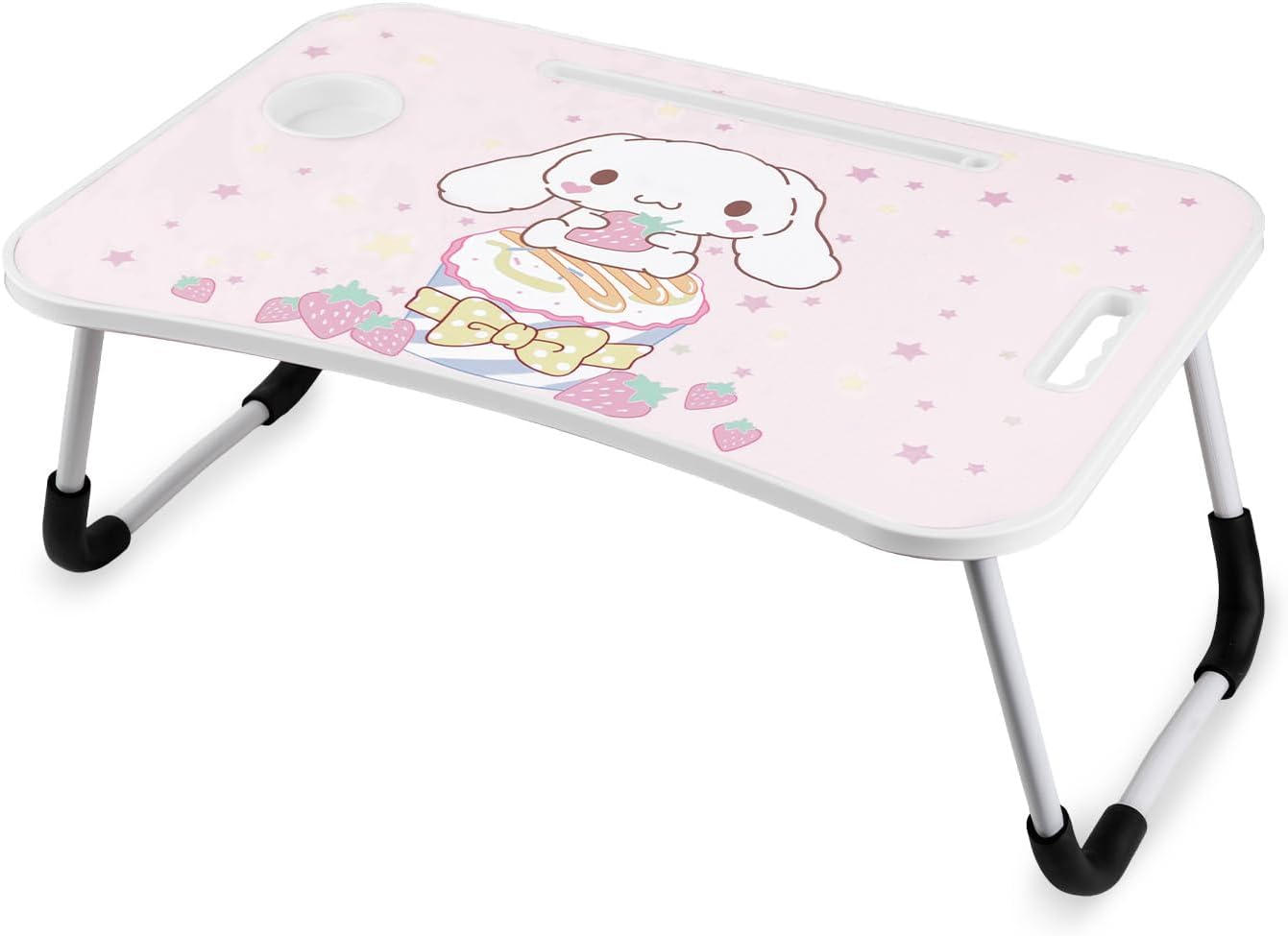 Laptop-Betttisch, Rosa Erdbeere