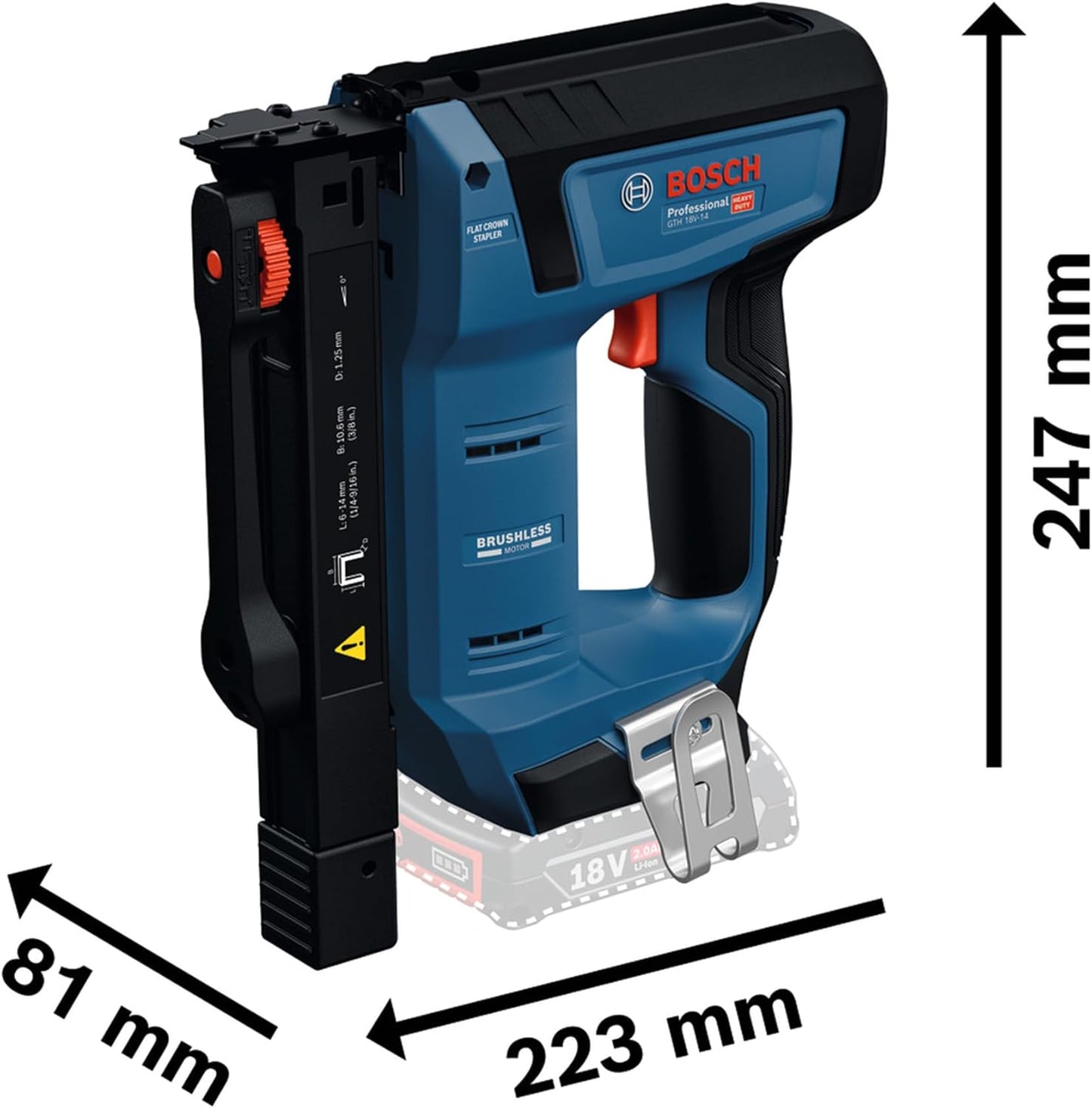 Akku-Holzklammerer GTH 18V-14 mit L-BOXX