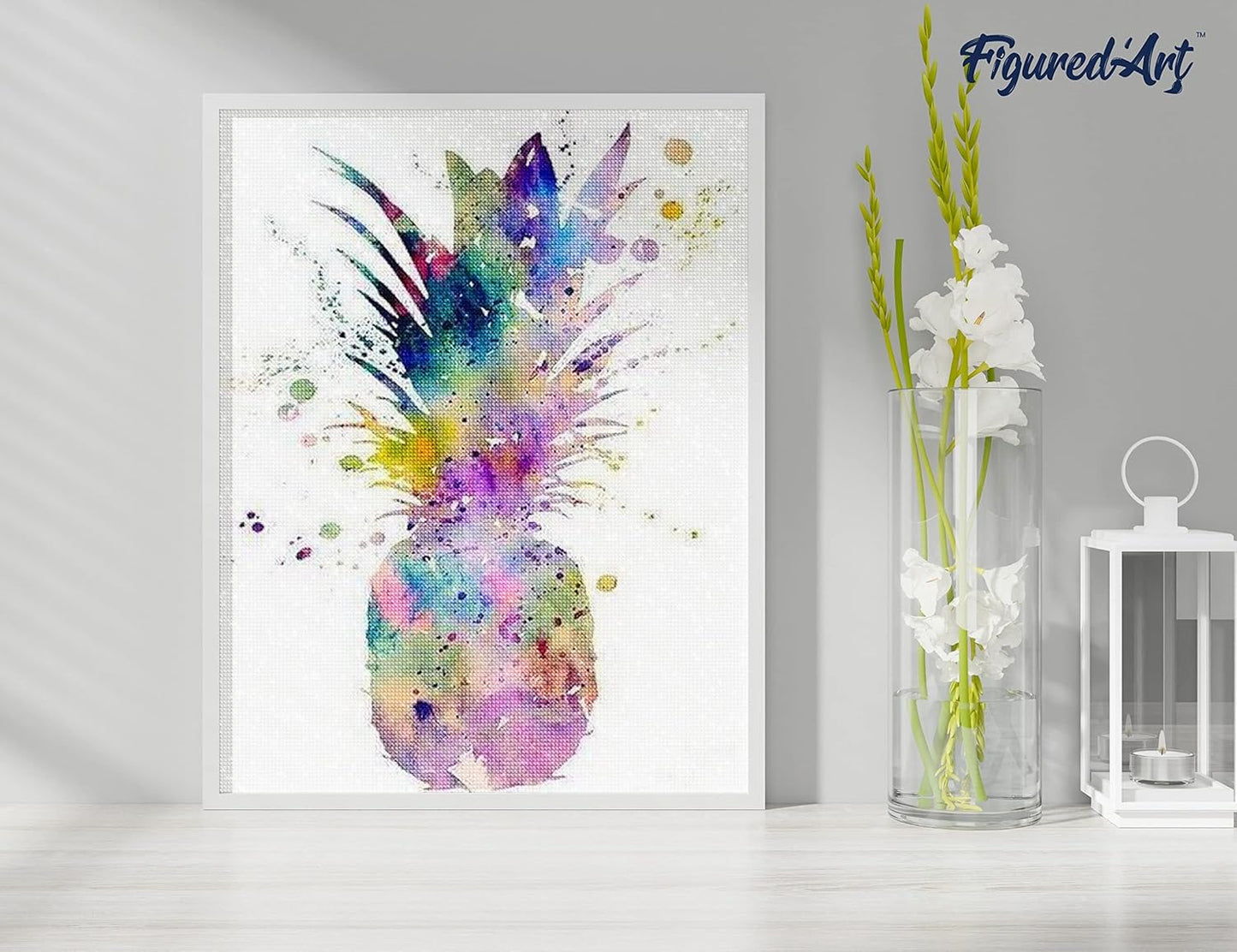 Diamond Painting, 40 x 50 cm, Ananas 40x50cm (Ohne Rahmen)
