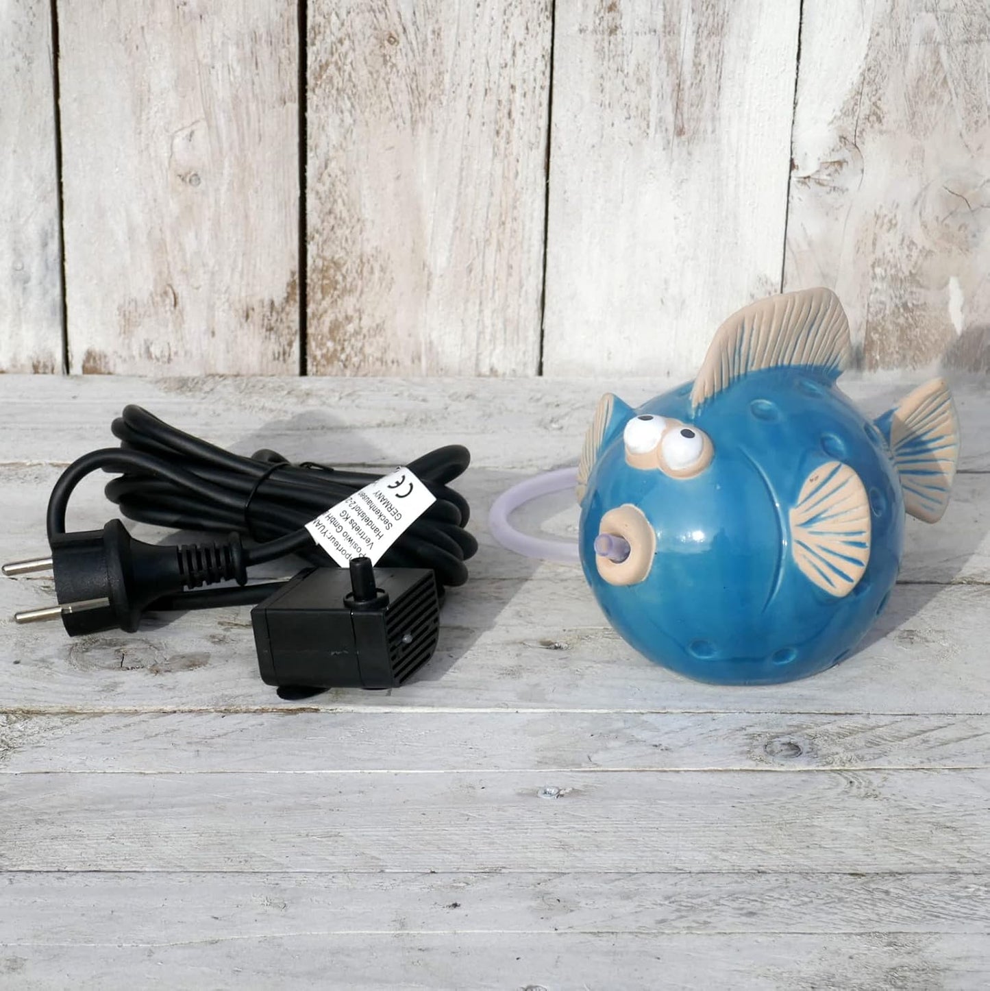 Fisch-Wasserspeier mit Pumpe