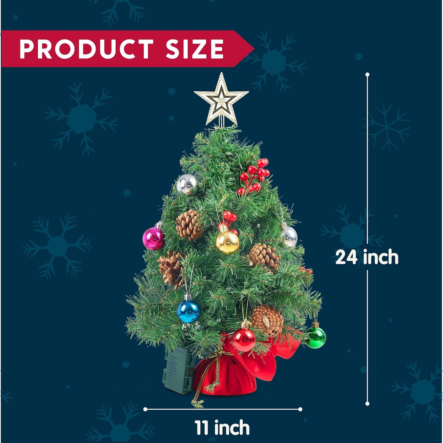 Mini Deko-Weihnachtsbaum