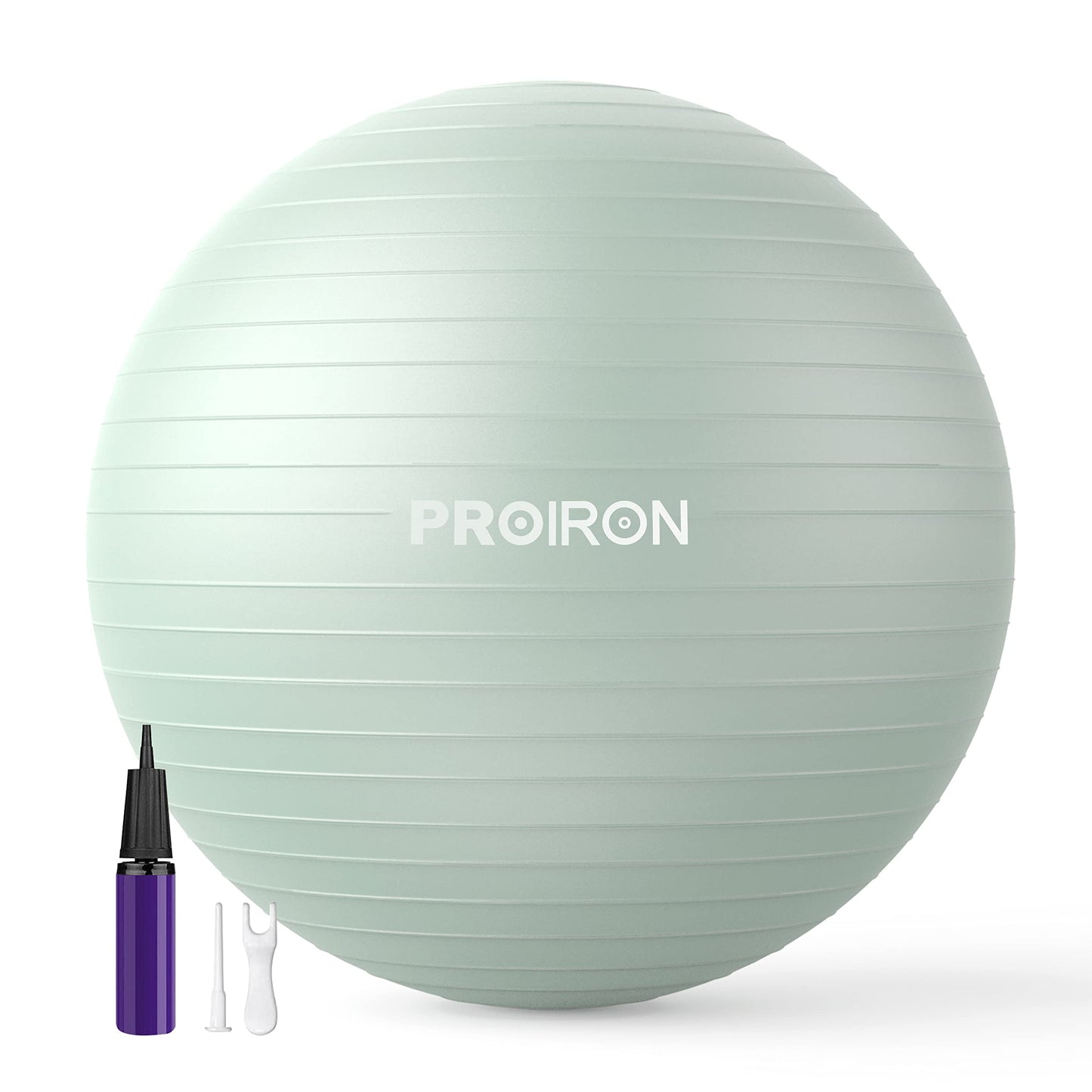 Gymnastikball mit Pumpe für Core-Training, 55-65cm Grün