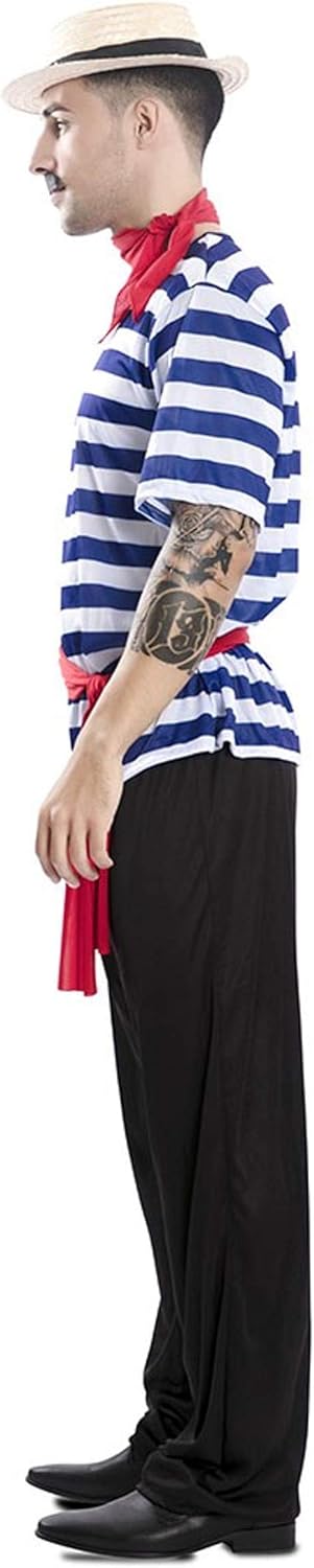 Kostüm Gondolier für Erwachsene, M/L (52) Mehrfarbig