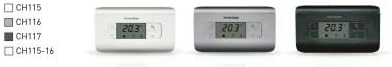 Raumthermostat CH116 mit 3 Temperatureinstellungen, Silber