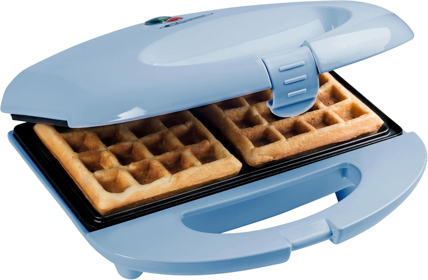 Retro Waffeleisen für belgische Waffeln, Blau