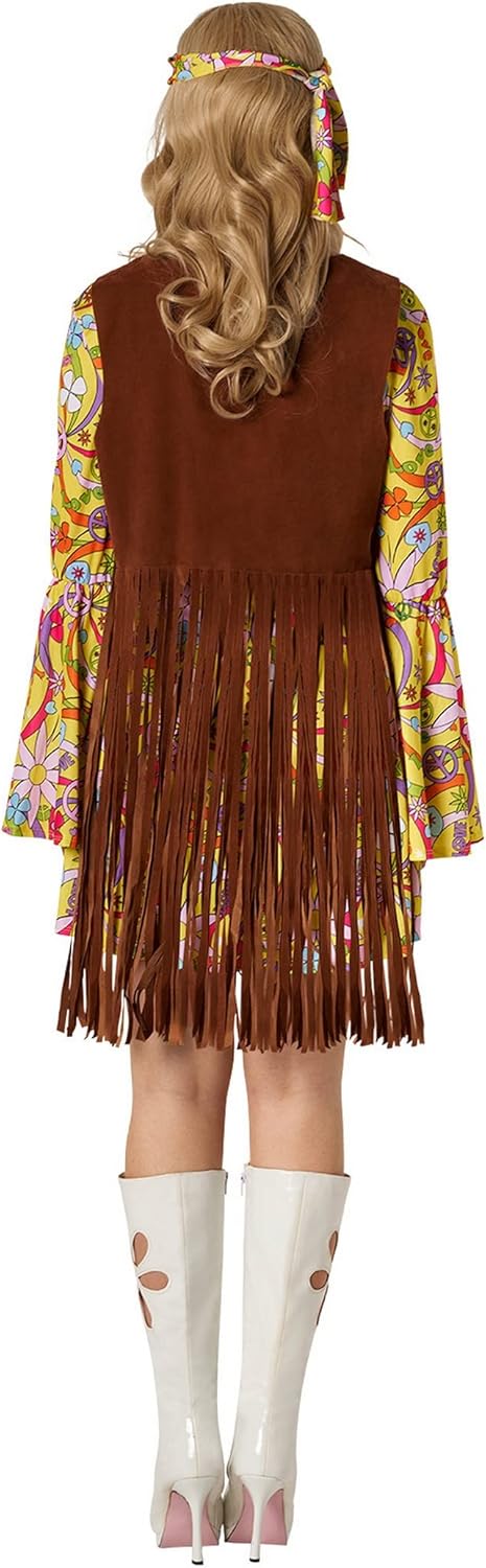 Hippie Damenkostüm 70er Jahre, S