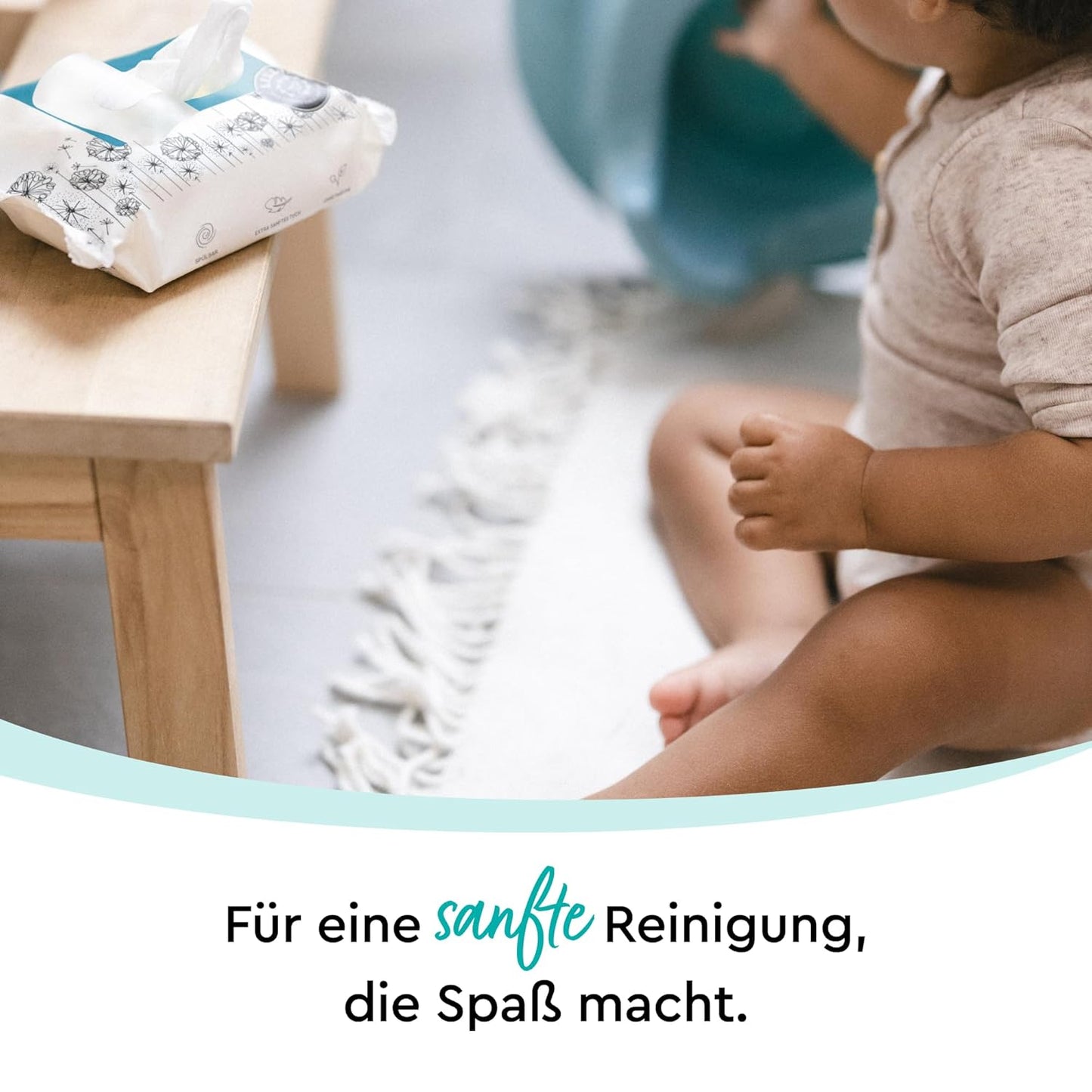 Feuchte Toilettentücher, spülbar, 60 stück (12er Pack)