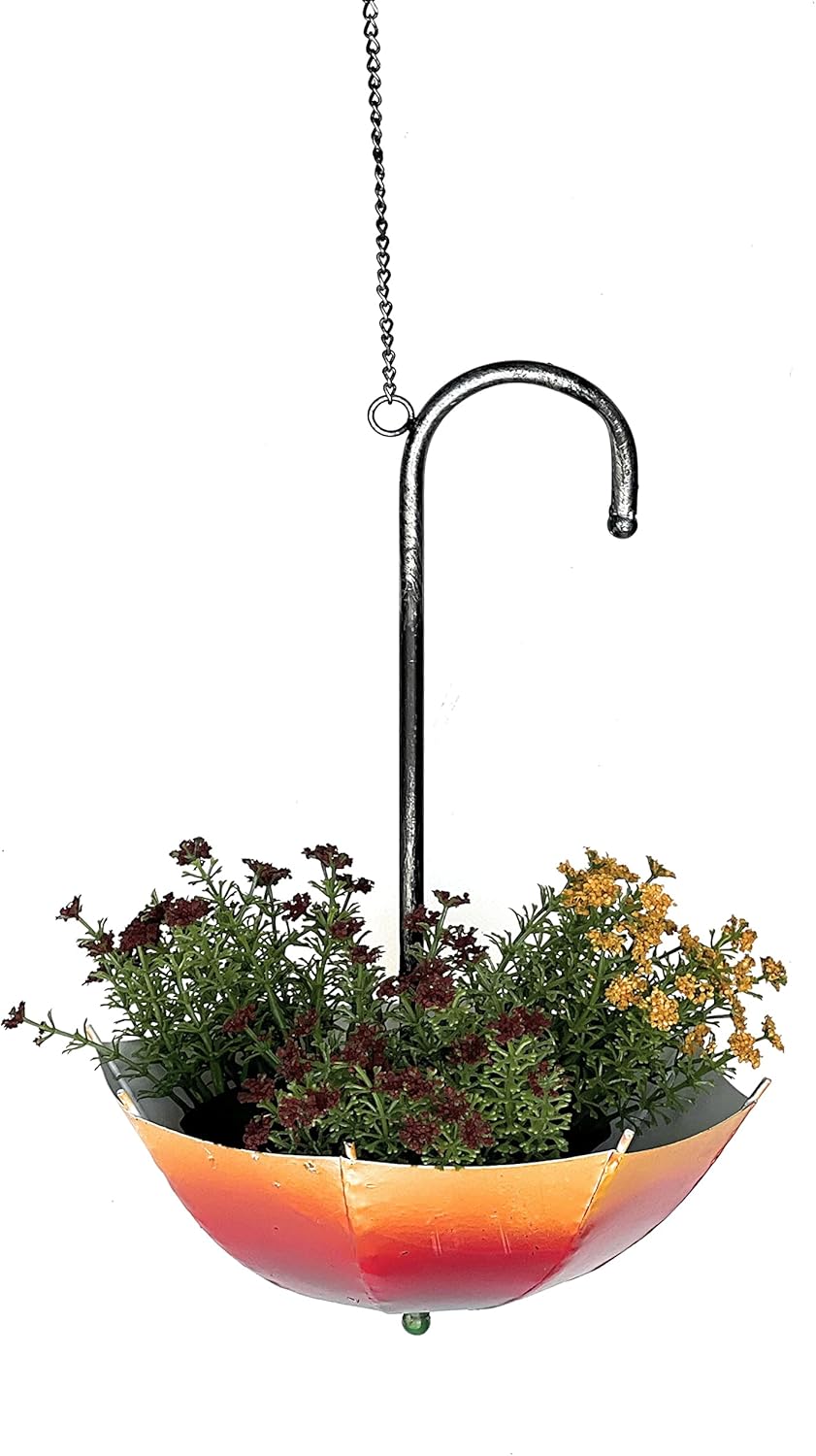 Blumenampel Regenschirm mit Topf, 57cm