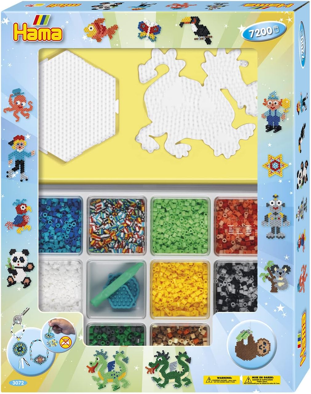 Bügelperlen-Set mit Motivvorlagen, Super-Geschenkset