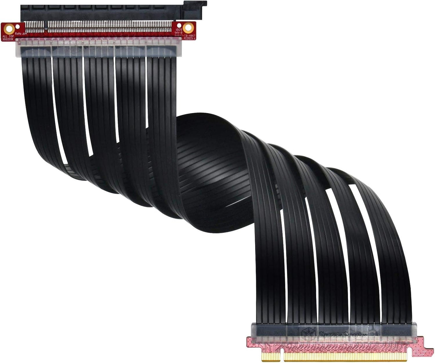 Flexibles PCI-E x16 Riser-Flachbandkabel 40 cm, SST-RC04B-400