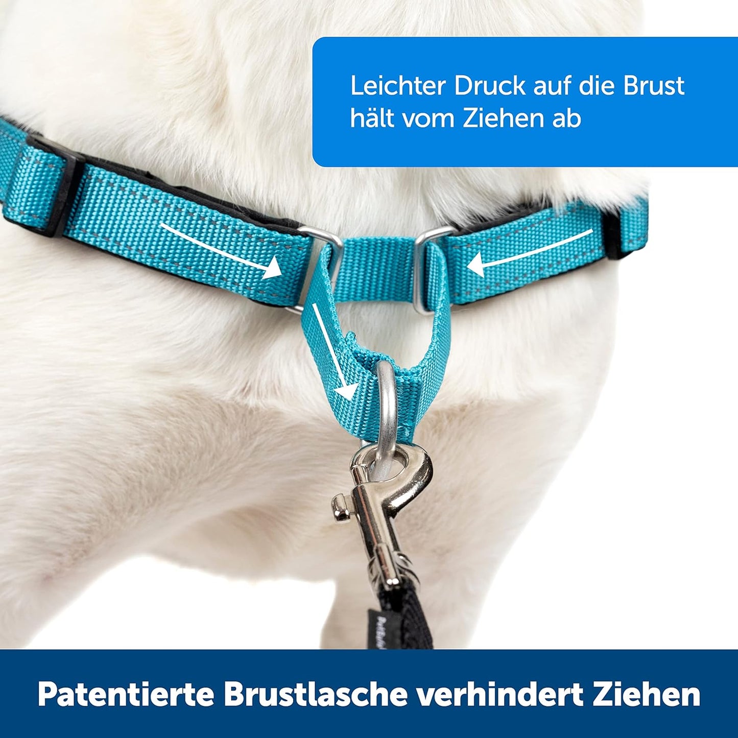 Easy Walk Deluxe Anti-Zieh-Geschirr mit Reflektoren, S