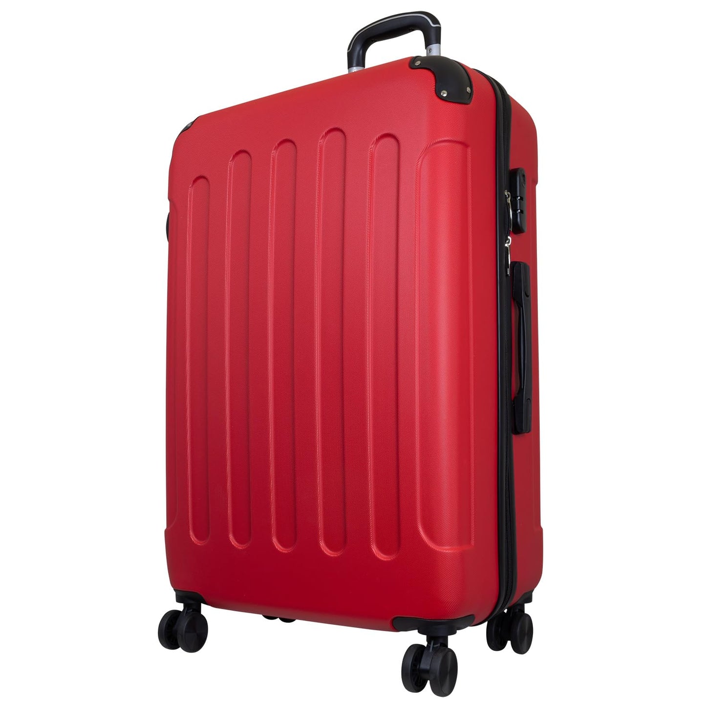 Reisekoffer Hartschale 75 cm mit Zahlenschloss, Rot Reisekoffer - Grösse L