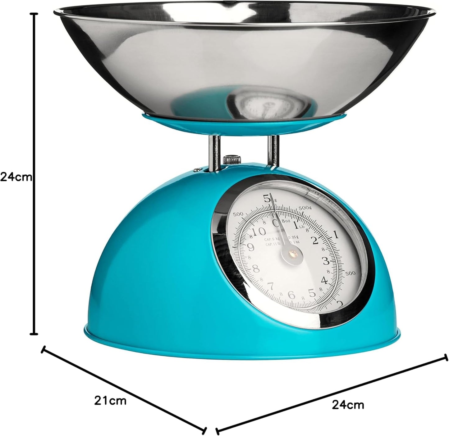 Mechanische Küchenwaage, Blau