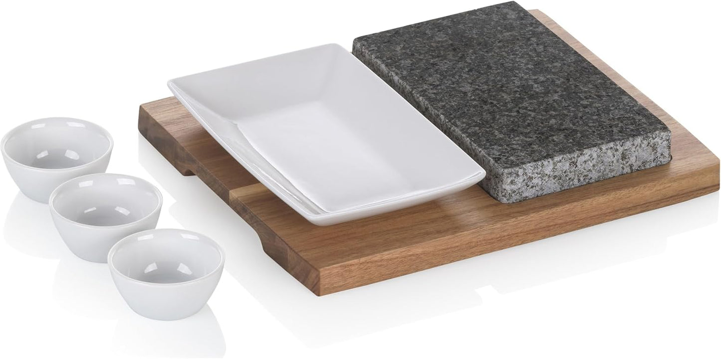 Hot Stone Platte XL Country 6-teilig, Heisser Stein XL Country