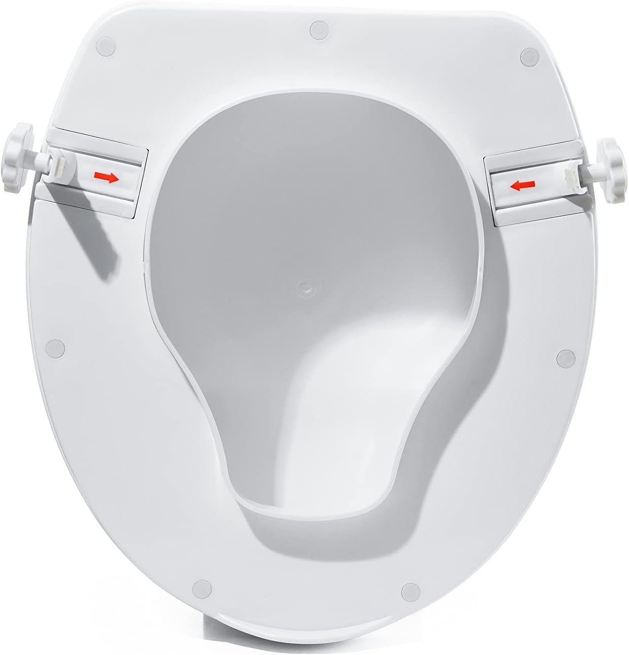 Erhöhter Toilettensitz mit Deckel, 10 Cm