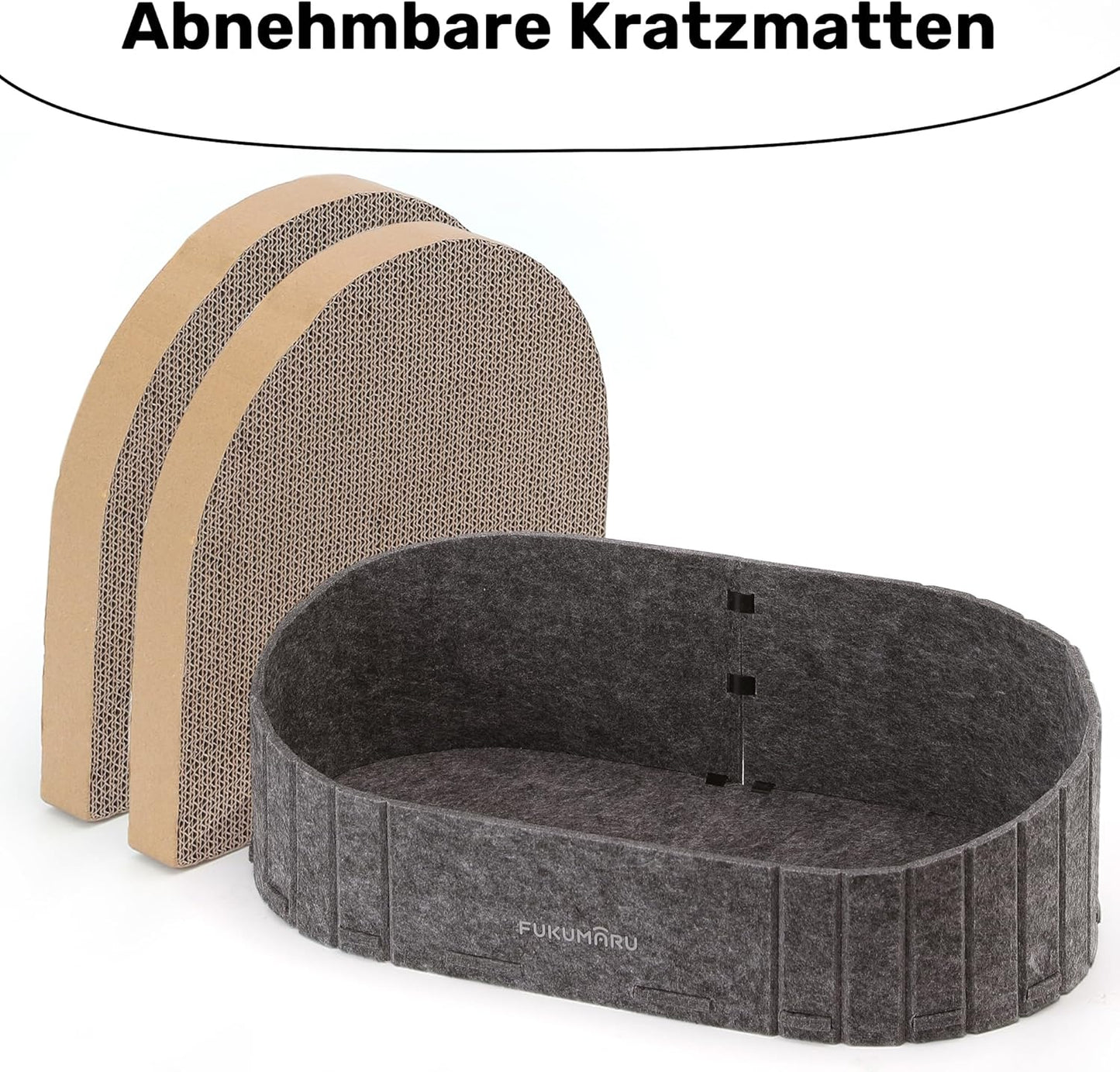 Kratzbrett in Sofa-Form, Dunkelgrau